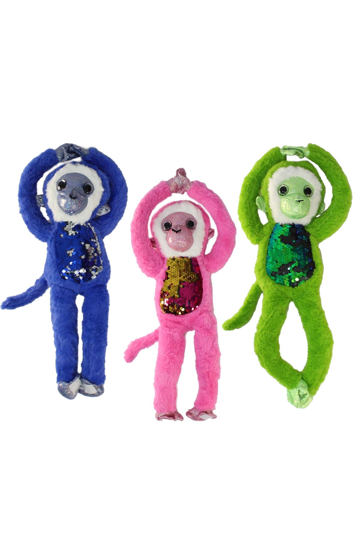 DENİZBİLİŞİM Süslü Maymunlar Peluş Oyuncak 45 Cm 1 Adet
