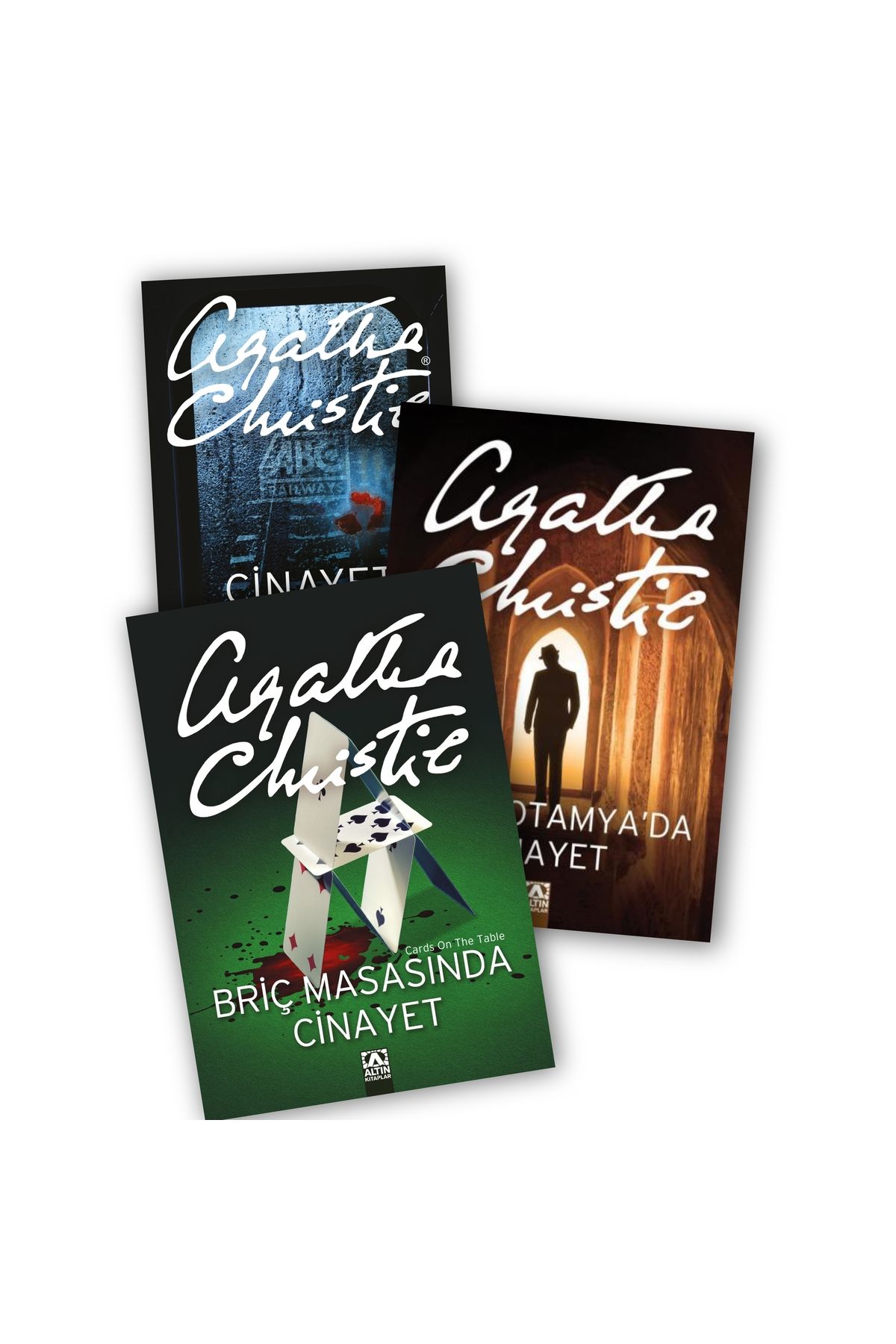 Altın Kitaplar Hercule Poirot 5. Üçleme Cinayet Alfabesi - Mezopotamya'da C.. - Briç Masasında C.. Agatha Christie