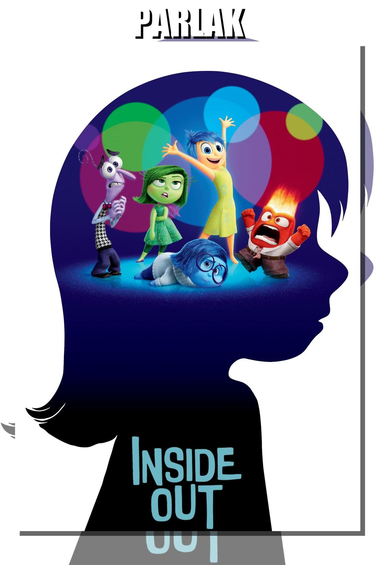CALLWOOD Ters Yüz, Inside Out Çerçevesiz Animasyon Film Posteri - Duvar Kağıdı Yüksek Kaliteli Baskı