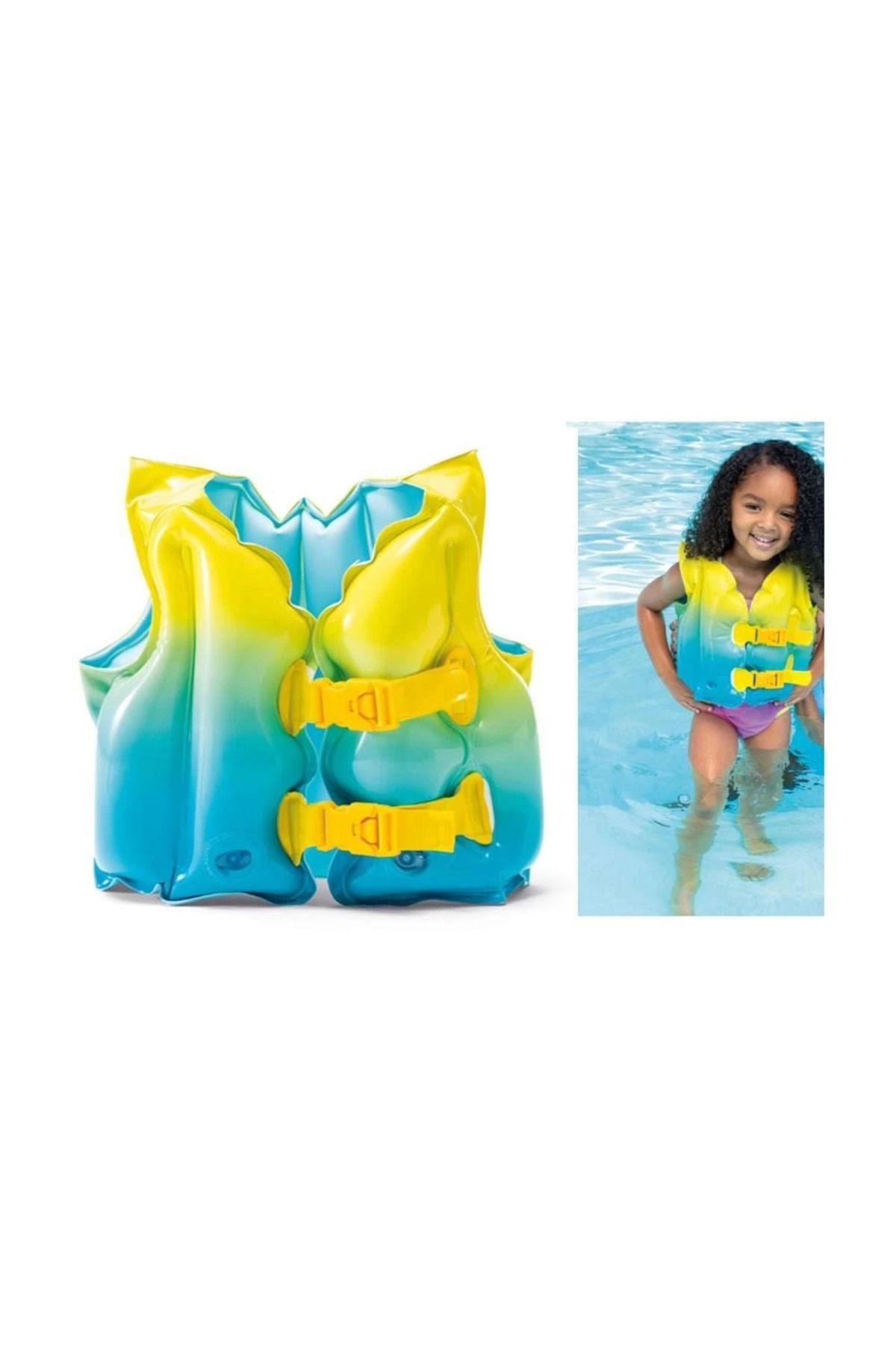 MT29 GİYİM Intex Mavi Lagün Çocuk Deniz Yeleği 41x30 cm (3-5 Yaş)
