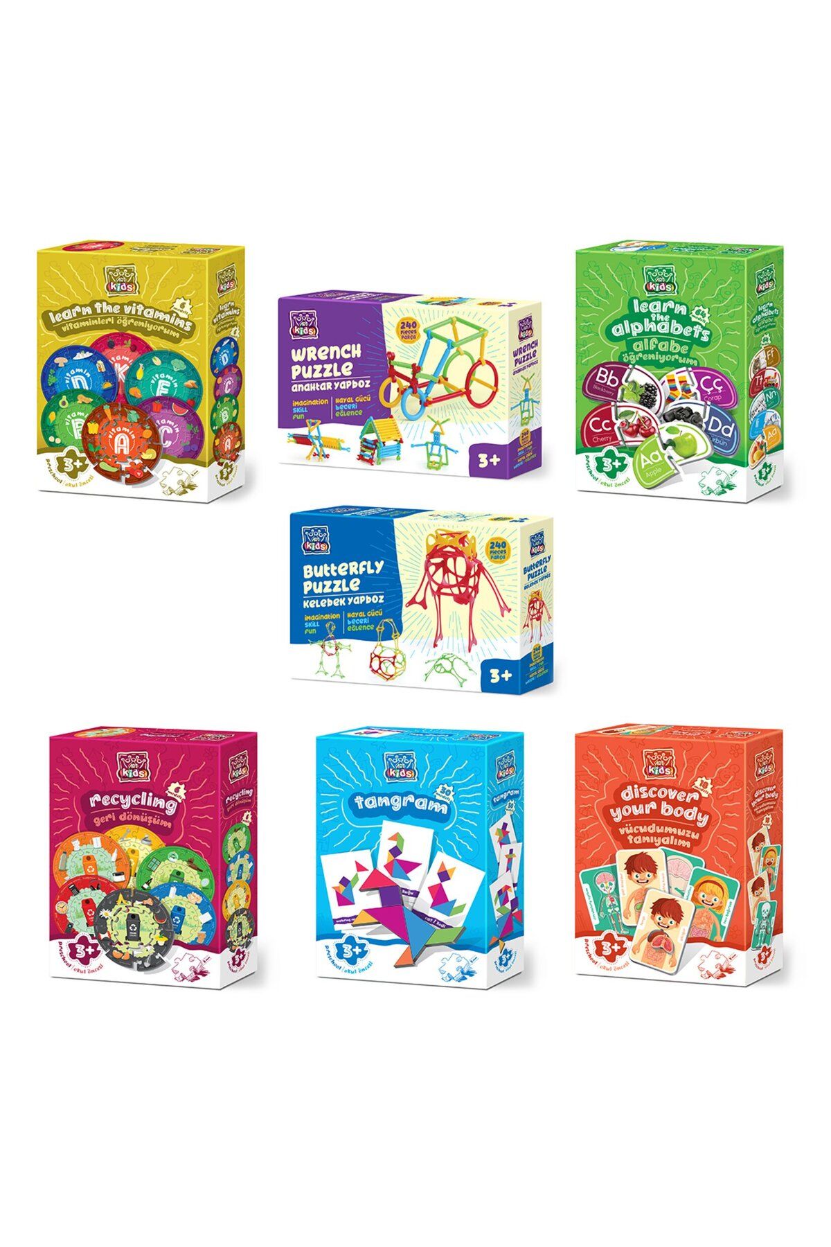 MATMEL Art Kids Okul Öncesi Puzzle Çeşitleri