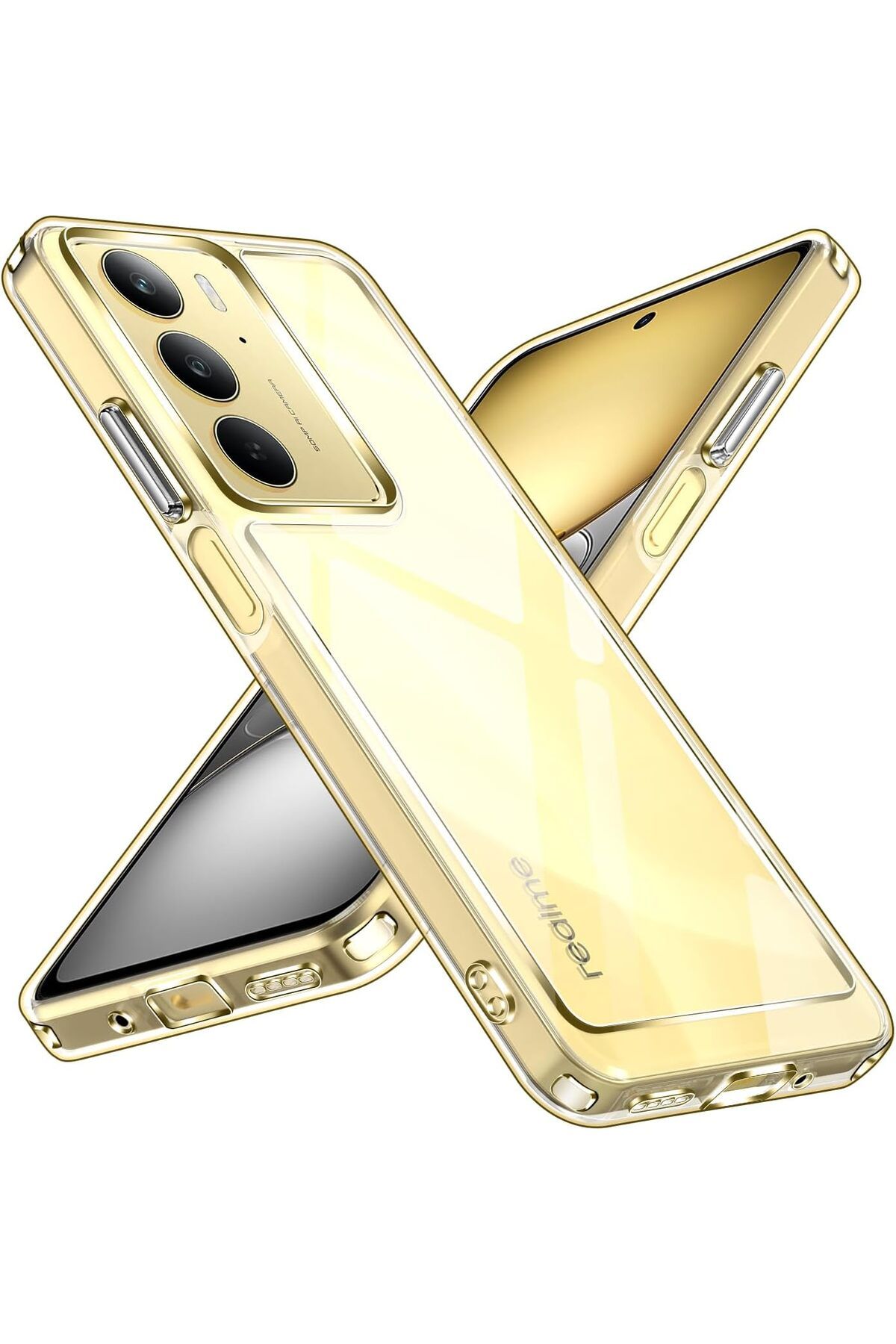 Rivor Realme C75 4G İçin Uyumlu Kılıf 3D Kamera Korumalı Süper Şeffaf Esnek Silikon Kapak