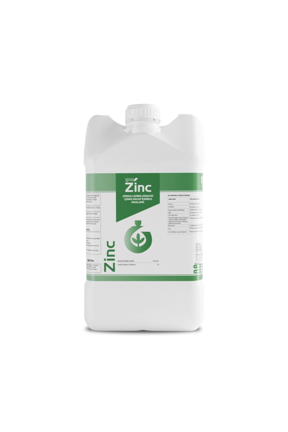 İGSAŞ İGSAŞ ZİNC - %10 Çinko Sülfat Sıvı Mikro Besin, 25 kg