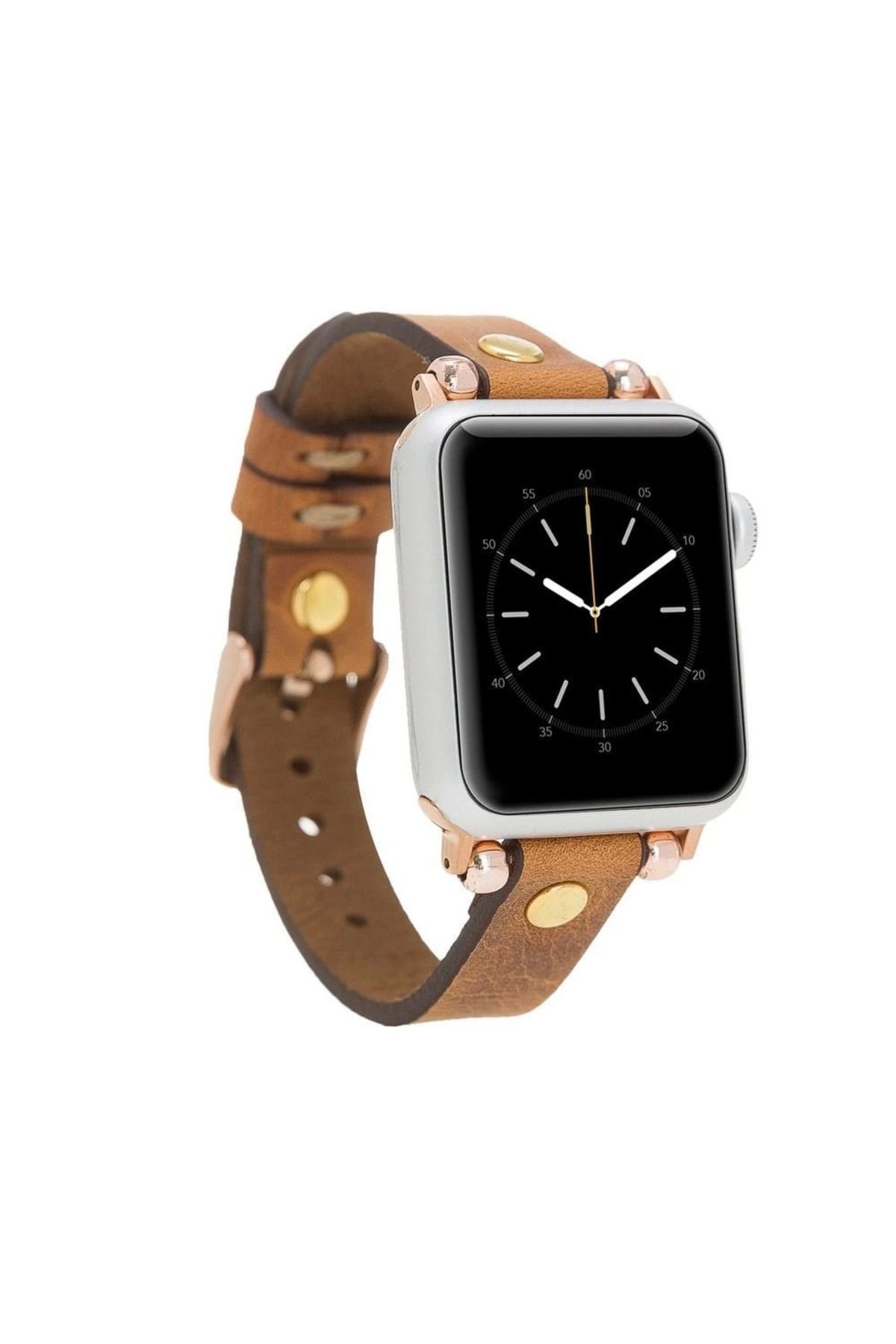 Angoravi Watch Uyumlu Deri Kordon 38-40-41mm GT G19 Taba