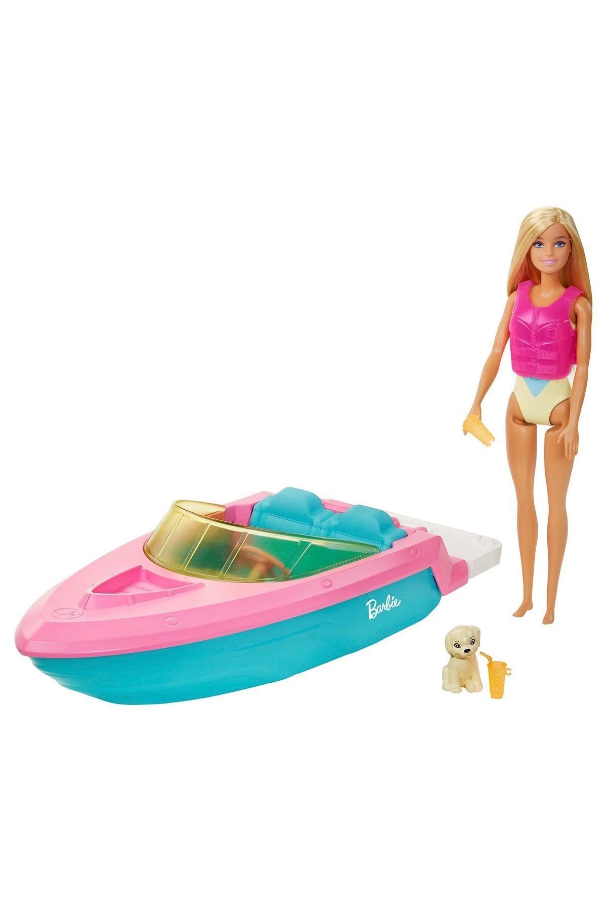 ÖYKÜ VE YİĞİT GRG30 Barbie ve Teknesi Oyun Seti