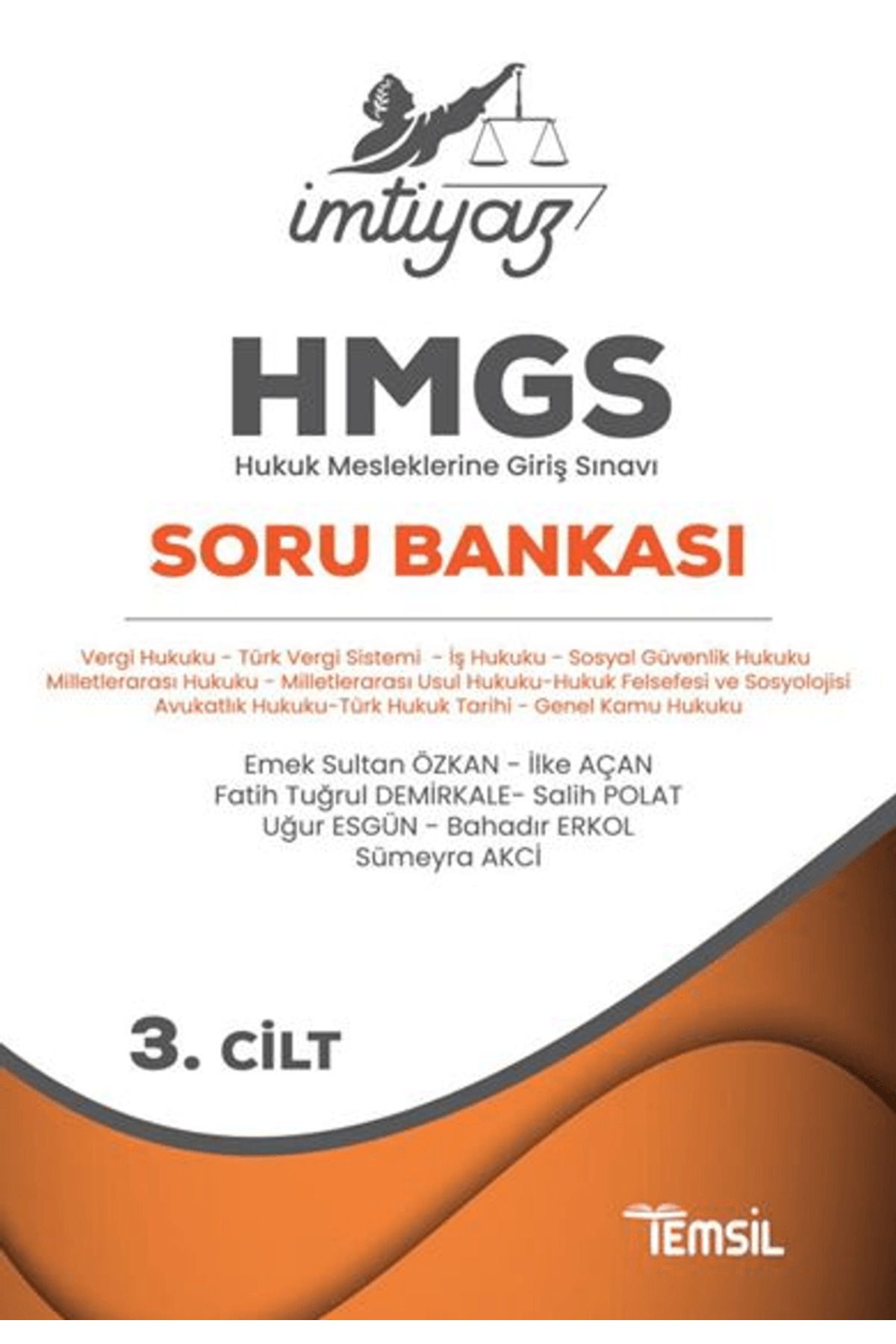 Temsil Kitap İmtiyaz HMGS Soru Bankası 3. Cilt / Bahadır Erkol / Temsil Kitap / 9786256623989