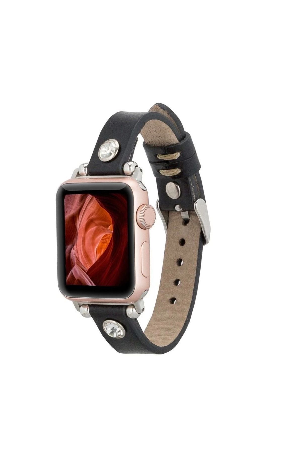 Angoravi Apple Watch Uyumlu Deri Kordon Visby 38-40-41mm RST1