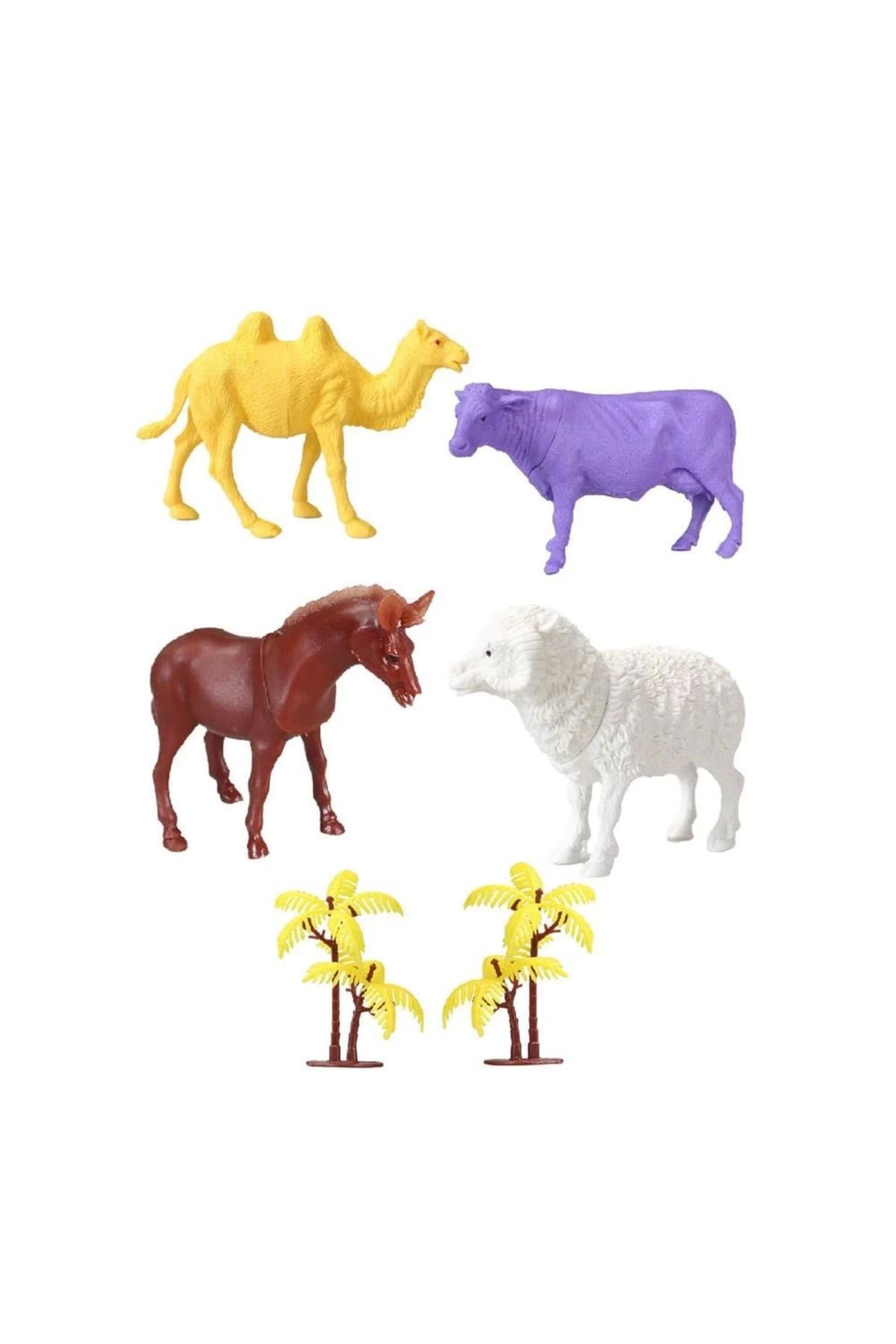 Angoravi 706 Toy Play 6 Parça Çiftlik Hayvanları Figür Seti 12-13 cm