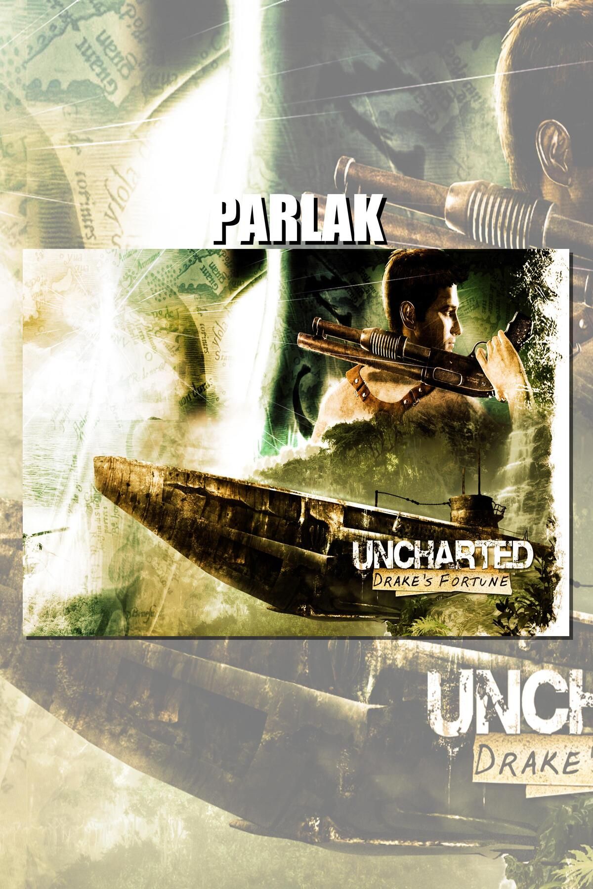 CALLWOOD Uncharted Serisi Çerçevesiz Oyun Posteri - Duvar Kağıdı Yüksek Kaliteli Baskı