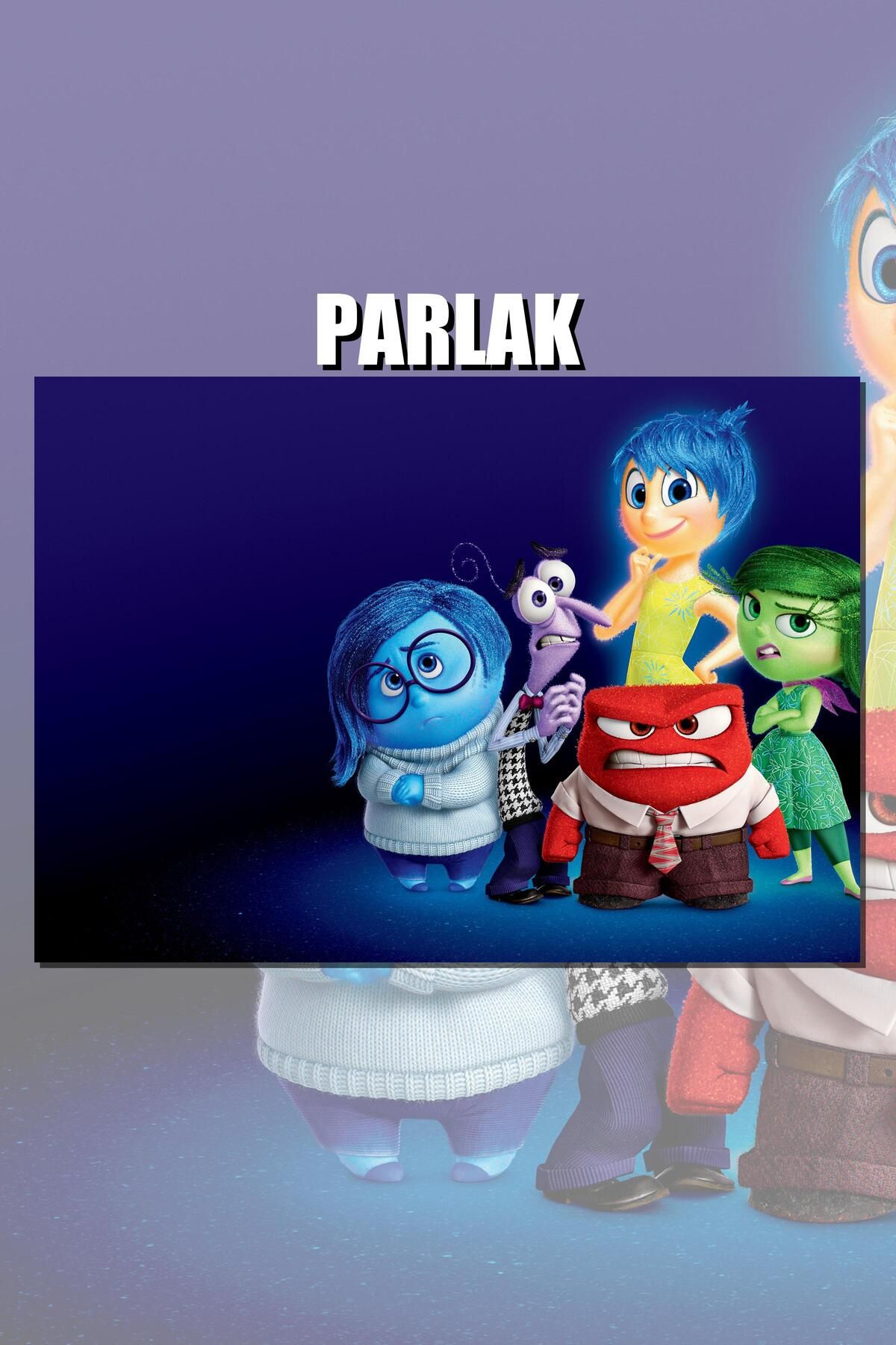 CALLWOOD Ters Yüz, Inside Out Çerçevesiz Animasyon Film Posteri - Duvar Kağıdı Yüksek Kaliteli Baskı