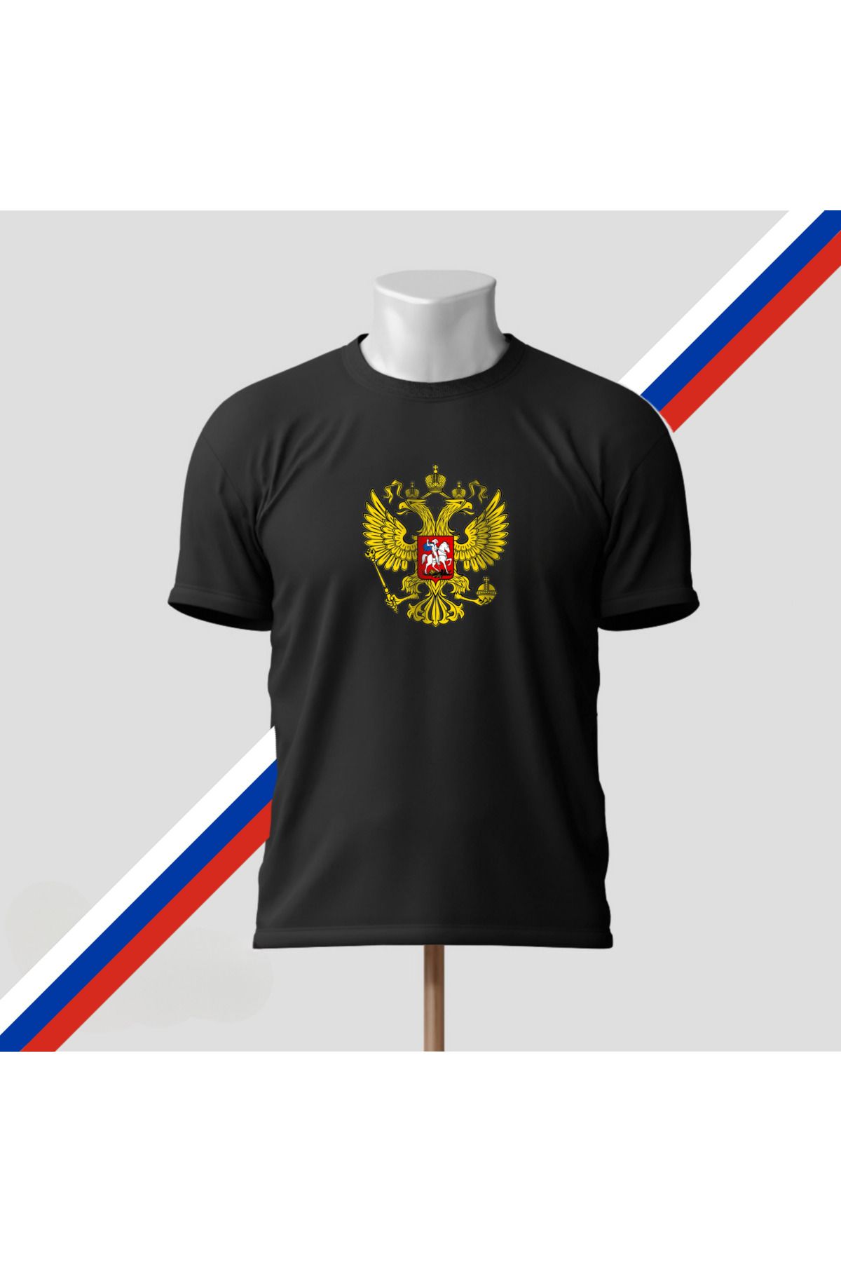 SARI RUSSIA RUSYA ARMA TEMALI TSHIRT %100 PAMUK