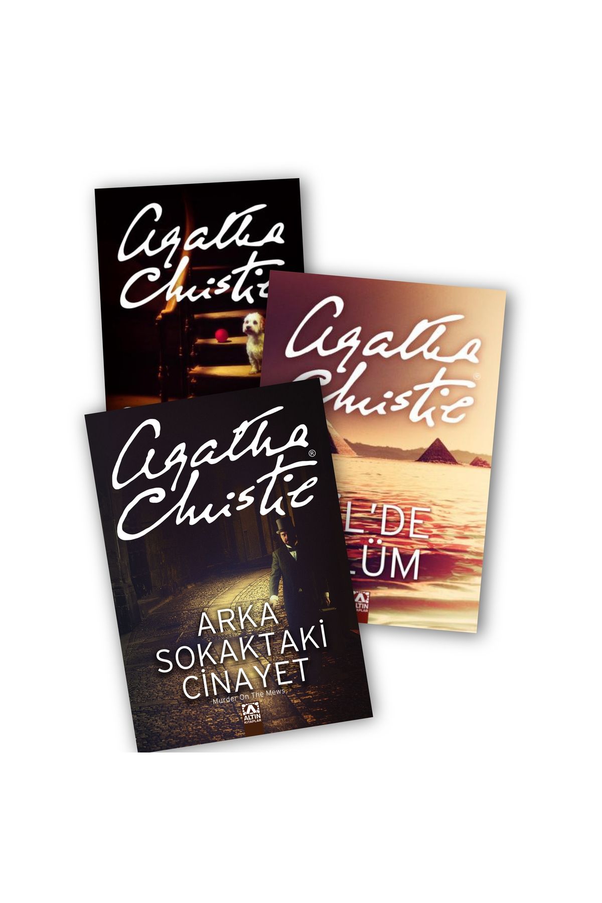 Altın Kitaplar Hercule Poirot 6. Üçleme Sessiz Tanık - Nil'de Ölüm - Arka Sokaktaki Cinayet Agatha Christie