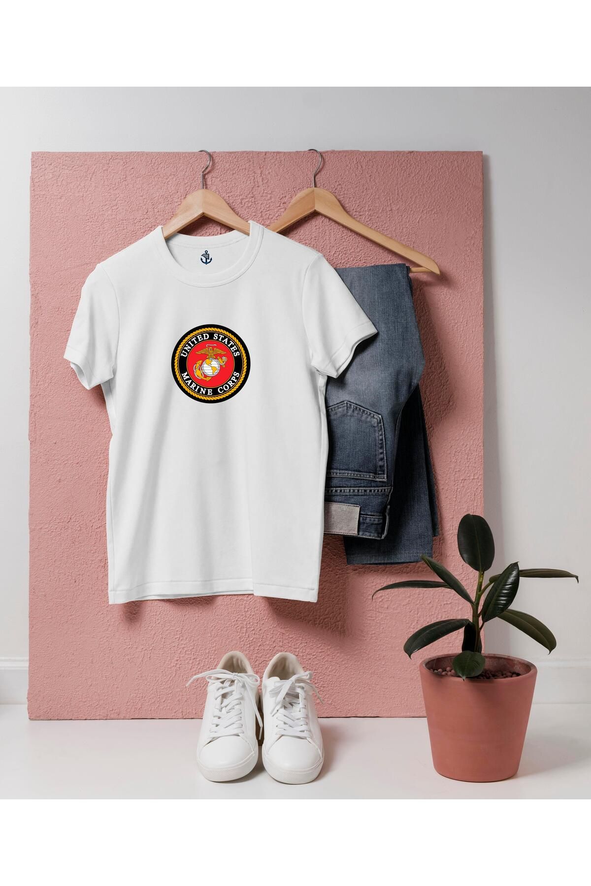 bahriyeli.jpeg Oversize United States Marine Corps Tasarım unisex T-shirt