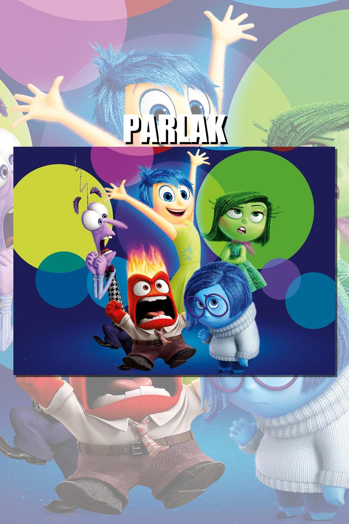 CALLWOOD Ters Yüz, Inside Out Çerçevesiz Animasyon Film Posteri - Duvar Kağıdı Yüksek Kaliteli Baskı