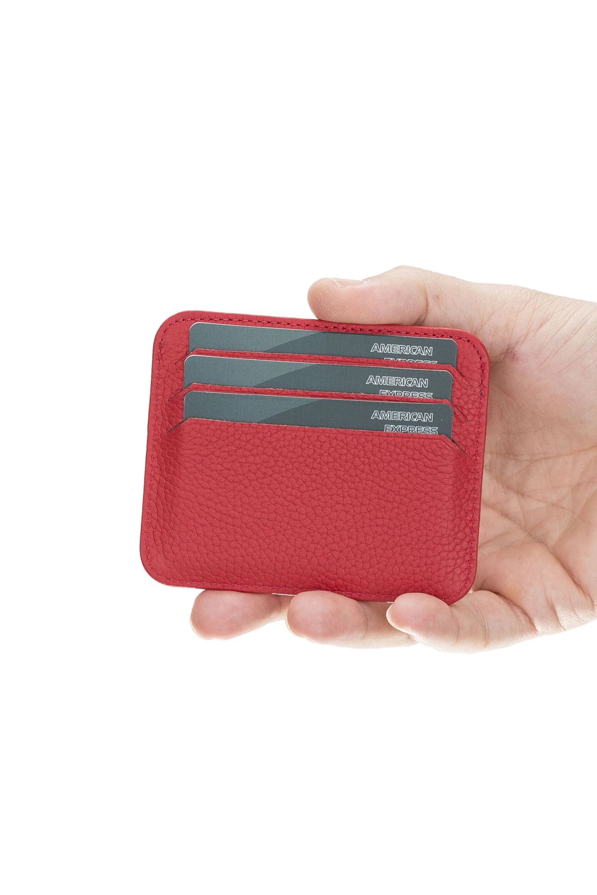MELFSHOP Pedro Slim Deri Kartlık ERC2 Kırmızı