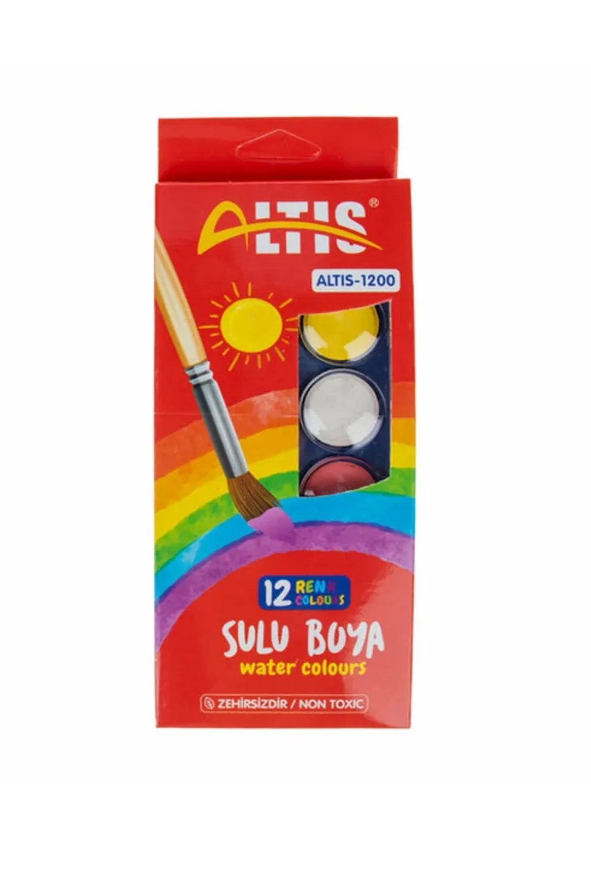 PRATİKOBA Sulu Boya Küçük Boy 12 Renk