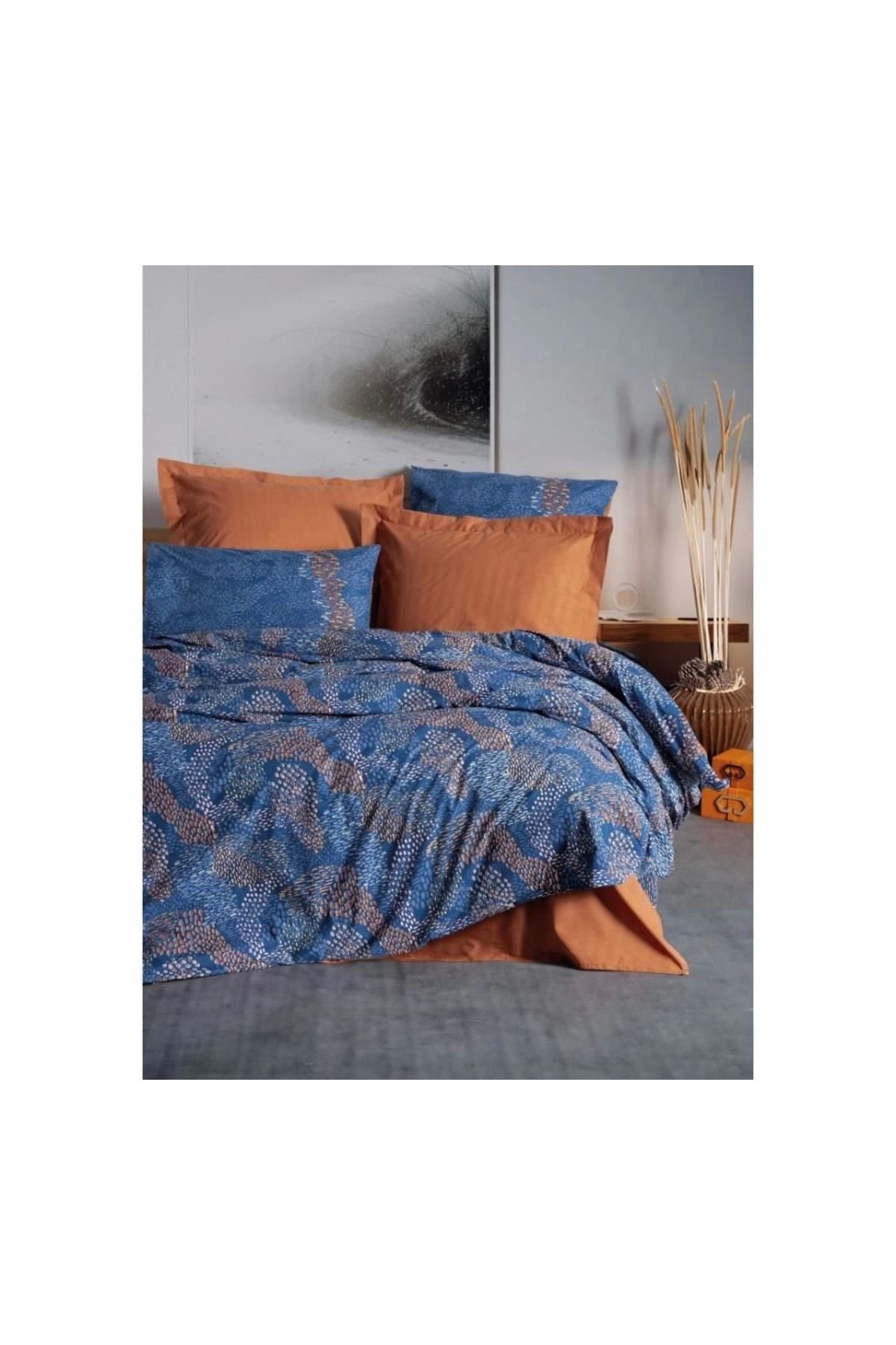 ÖYKÜ VE YİĞİT Cotton Box Çift Kişilik Nevresim Takımı Tedric Tarçın
