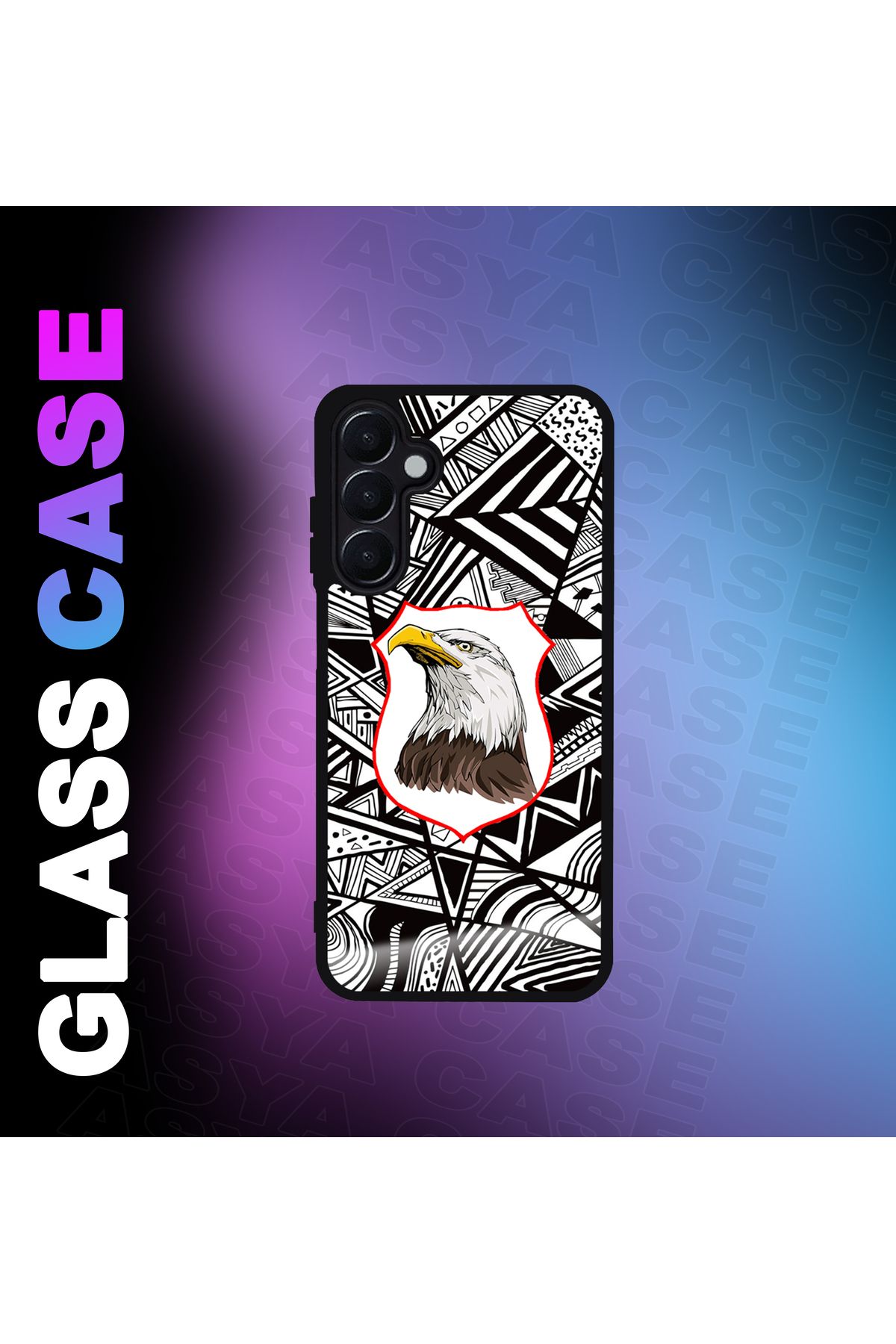 Asya Case Samsung Galaxy A25 5G Kılıf Beşiktaş Baskılı Telefon Kapağı Siyah Silikon Arka Kapak Koruyucu