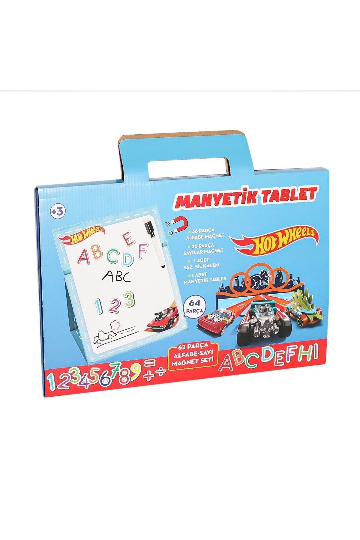 ÖYKÜ VE YİĞİT 2236 Hot Wheels Manyetik Tablet 64 Parça
