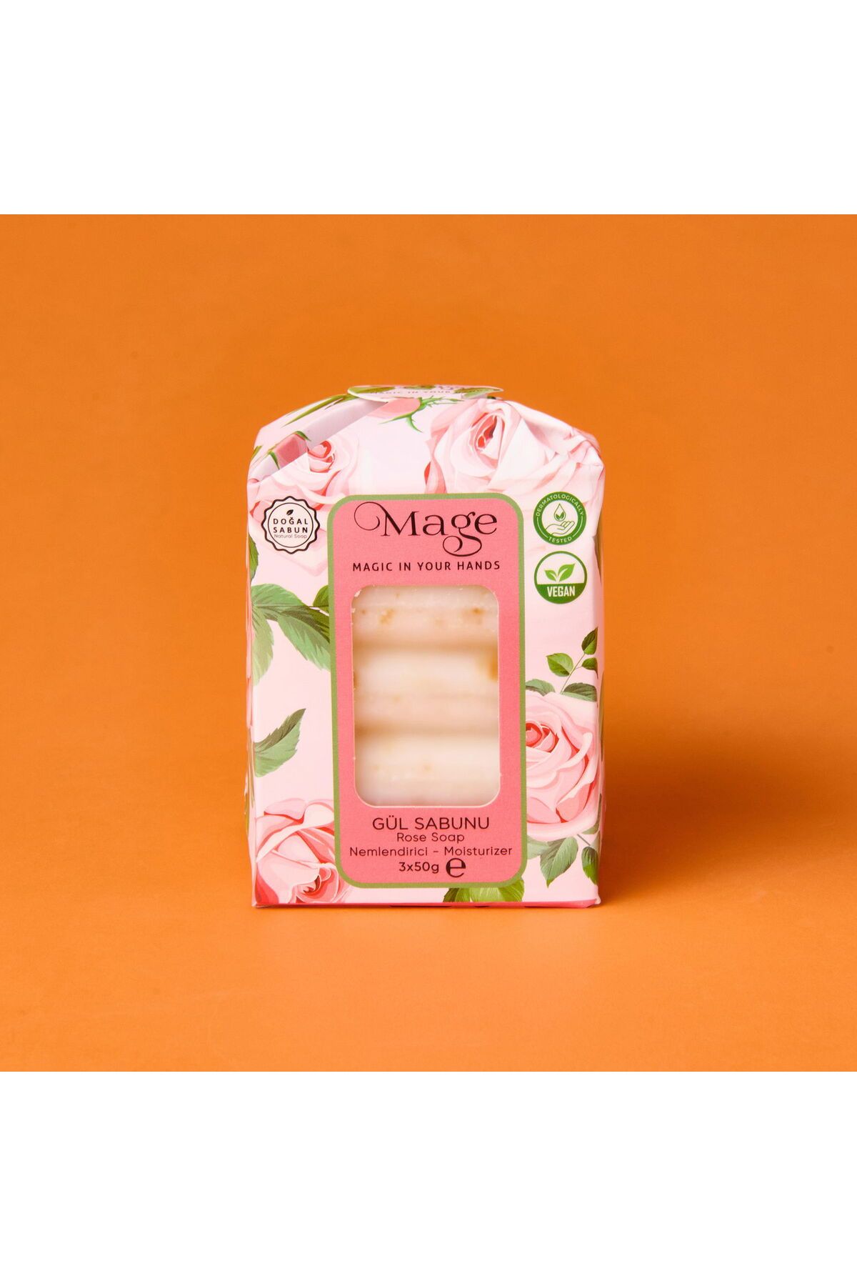 ASPARTAM Magee Gül Sabunu - Beyaz - 50 gr