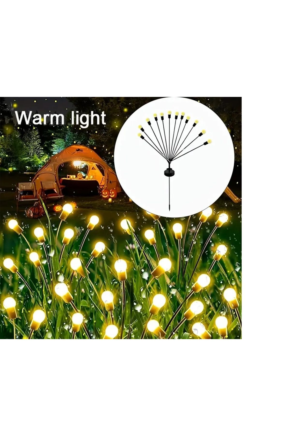 ESZ LİFE Solar LED Ateşböceği Bahçe Işıkları 2 Adet