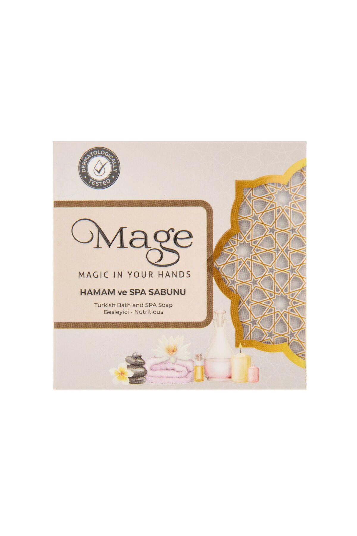 ASPARTAM Magee Hamam ve Spa Sabunu - Beyaz - 100 gr