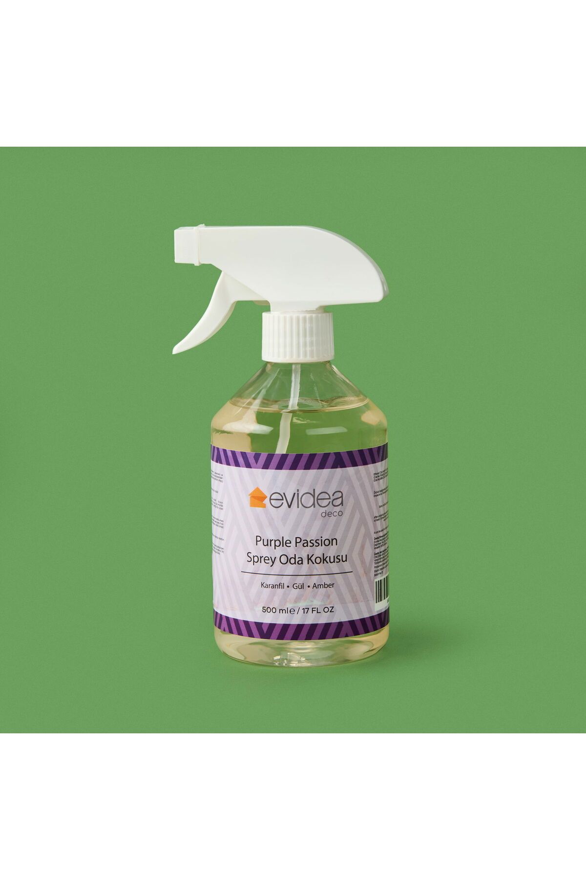 ASPARTAM Deco Purple Passion Sprey Oda Kokusu - Şeffaf - 500 ml