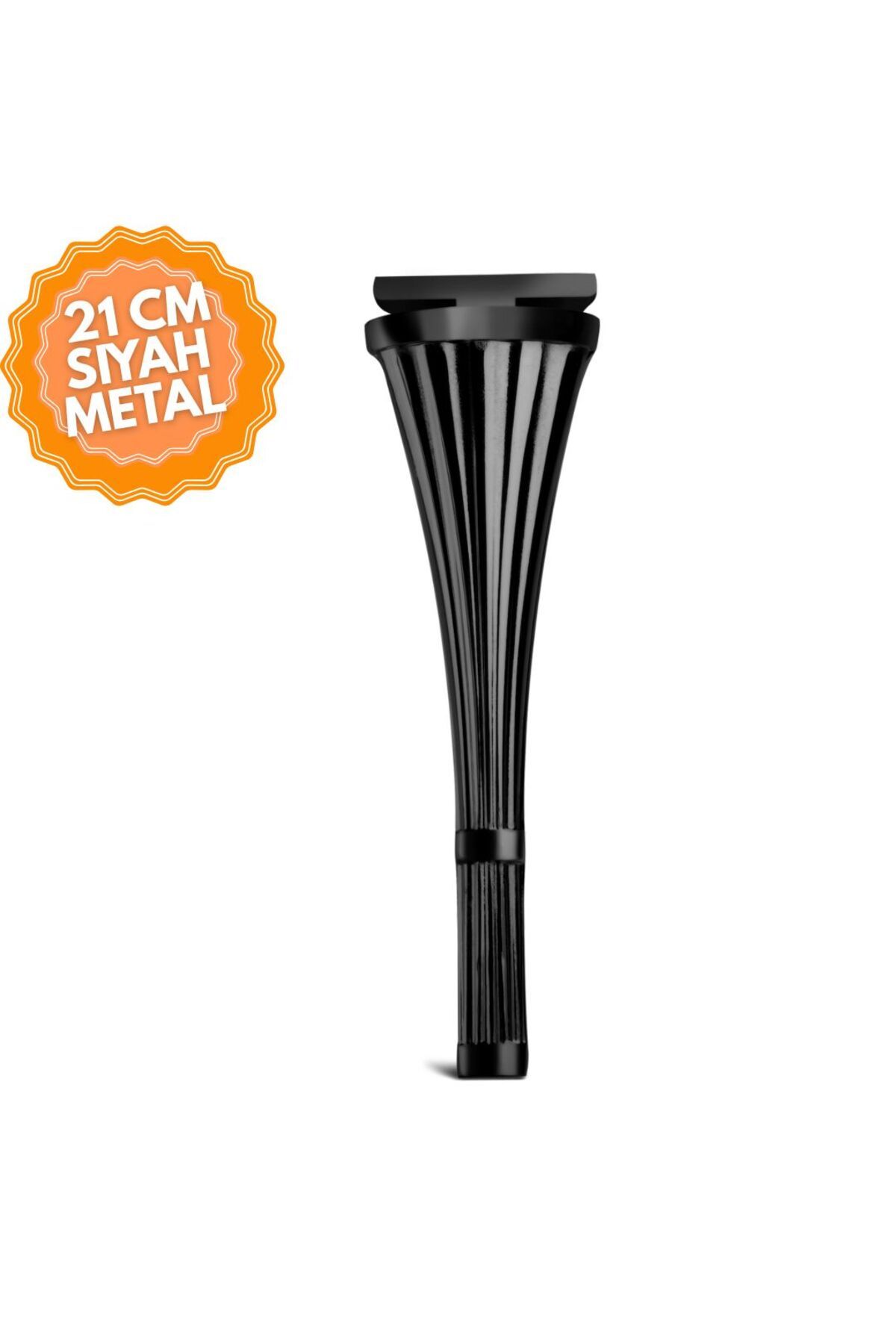 KOÇSAN Hünkar Siyah 21 Cm Metal Mobilya Ayağı, Lüks Metal Mobilya Ayak, Koltuk, Dolap, Şifonyer Ayak