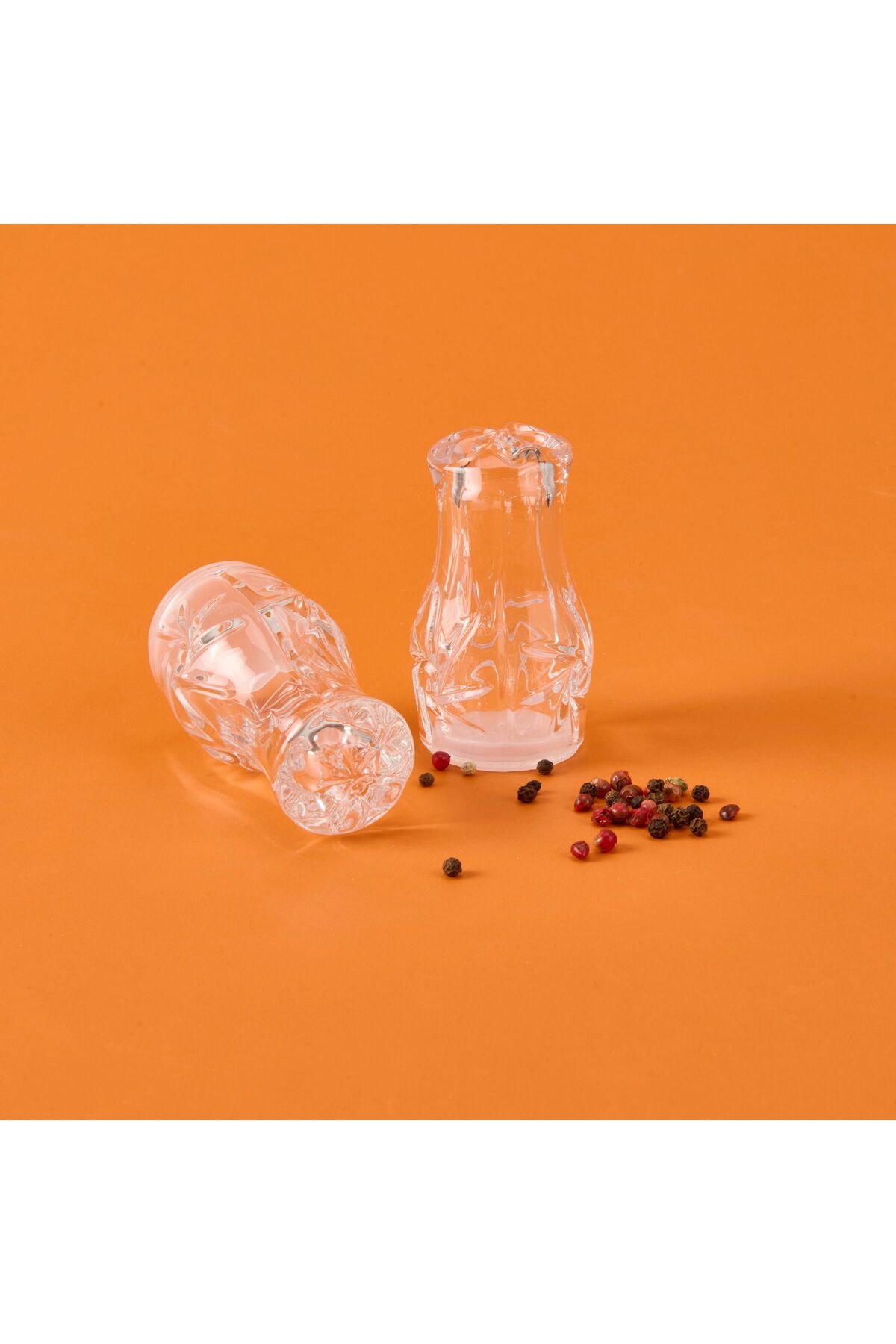 MATMEL Kristal 2'li Cam Tuzluk - Şeffaf - 13 cm