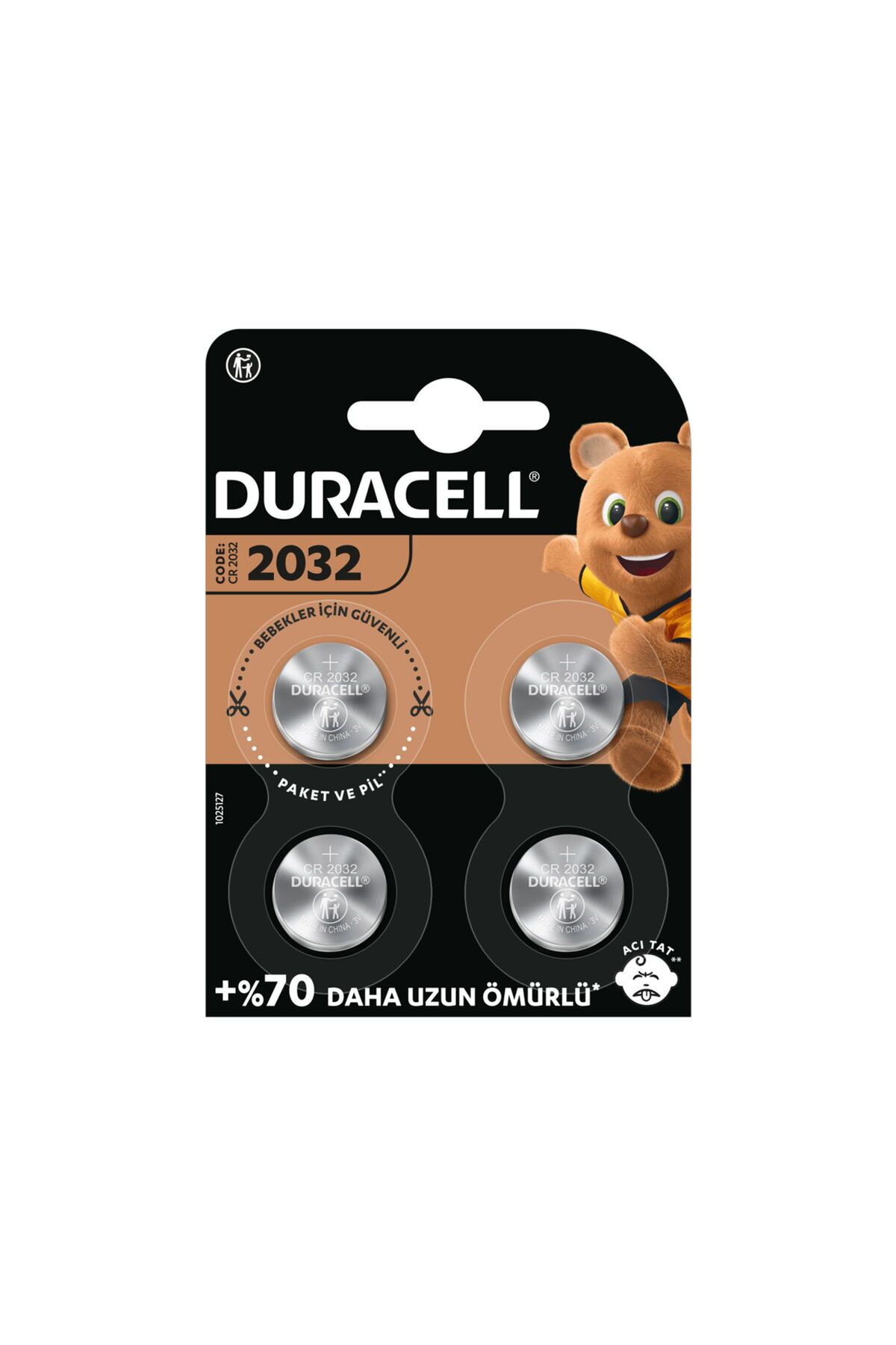 ASPARTAM Duracelll 2032 4'lü Düğme Pil - 3 Volt