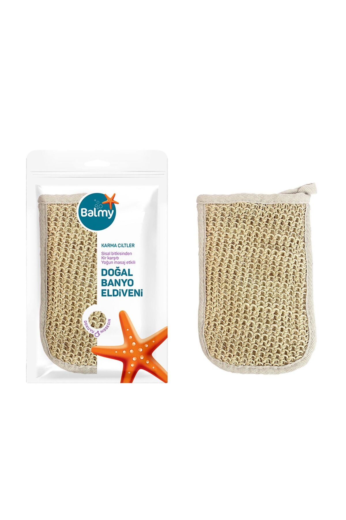 ASPARTAM Balmyy Sisal Havlu Banyo Eldiveni
