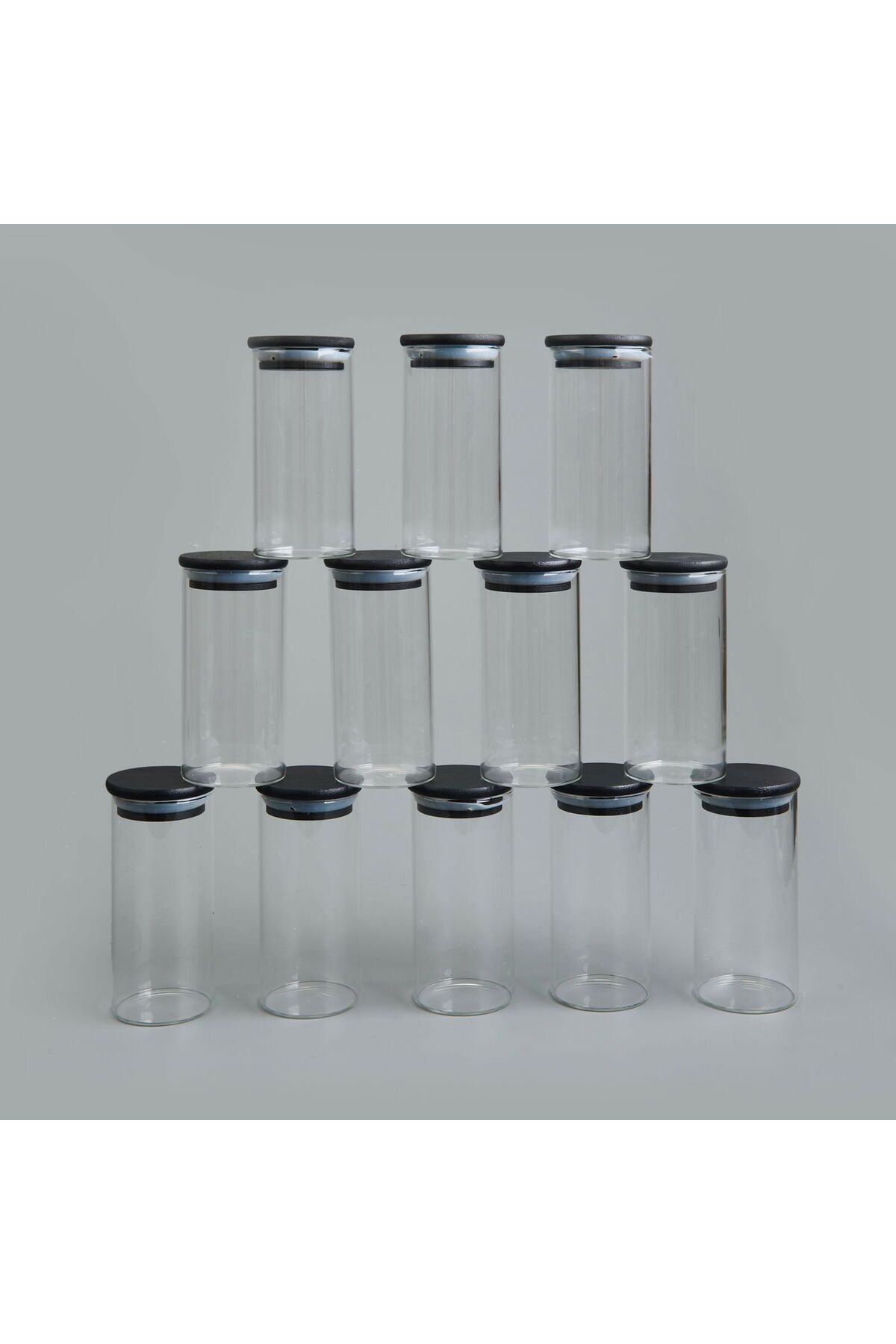 MATMEL Riga 12'li Baharatlık - Siyah / Şeffaf - 300 ml
