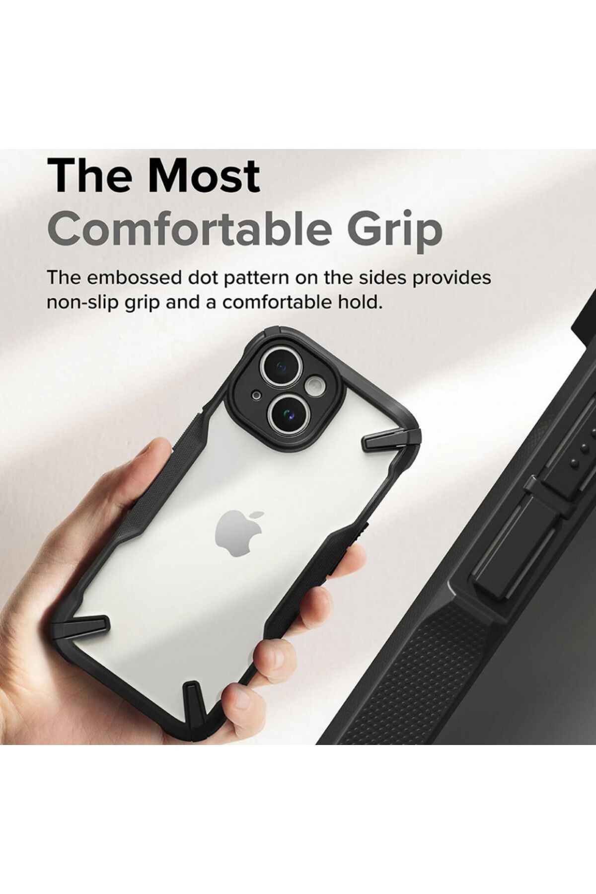Ringke-IPhone 15 Plus Case - Ringke Fusion X - Black 2