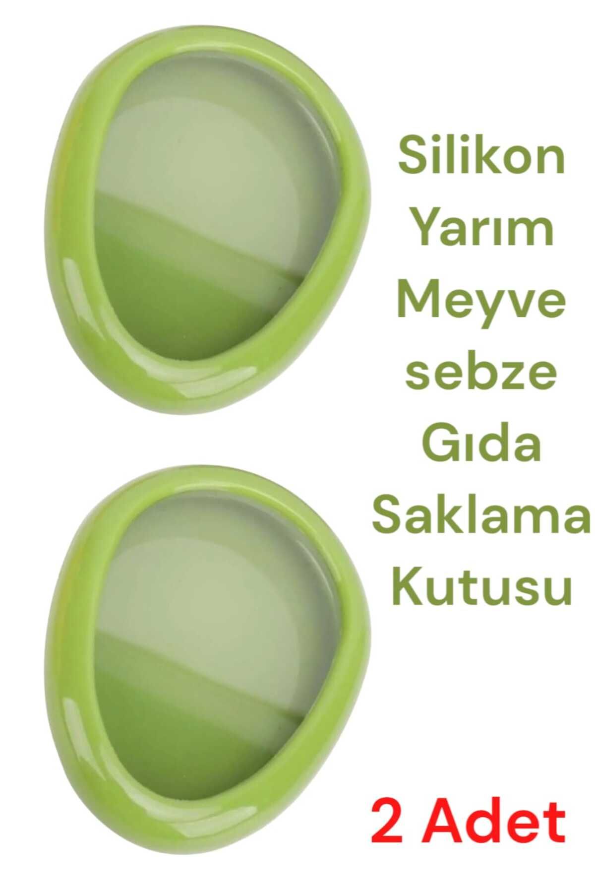 ULFİSU COSMETİCO Avokado Şeklinde Esnek Yiyecek Saklama Kutusu 2 Adet