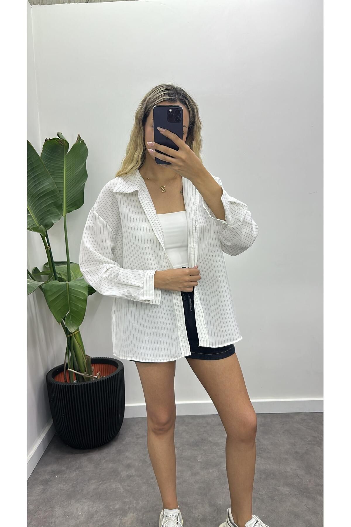 Acar Boutique Lüks Kalite Çizgili Gömlek