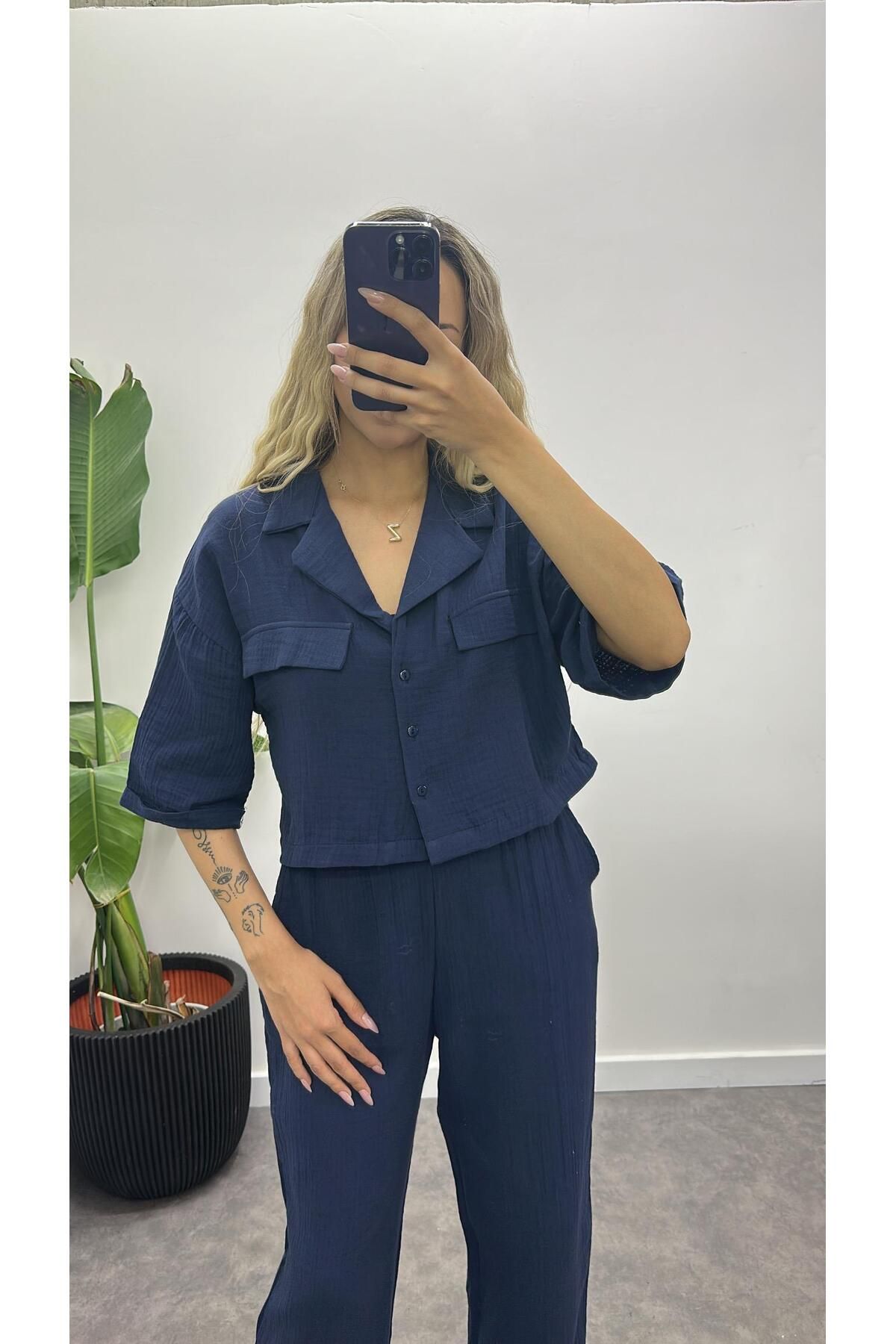 Acar Boutique Organik Müslin Kumaş Takım
