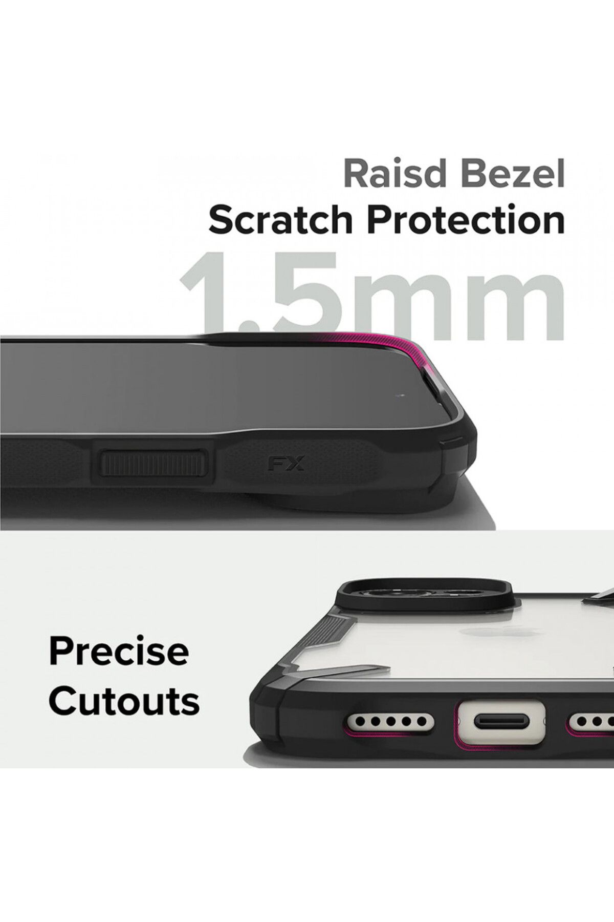 Ringke-IPhone 15 Plus Case - Ringke Fusion X - Black 7