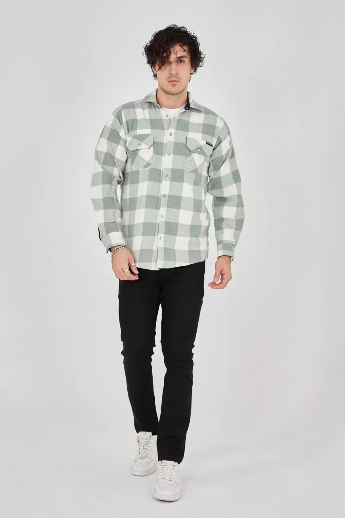 BBbutik Erkek Oduncu Gömlek Kareli