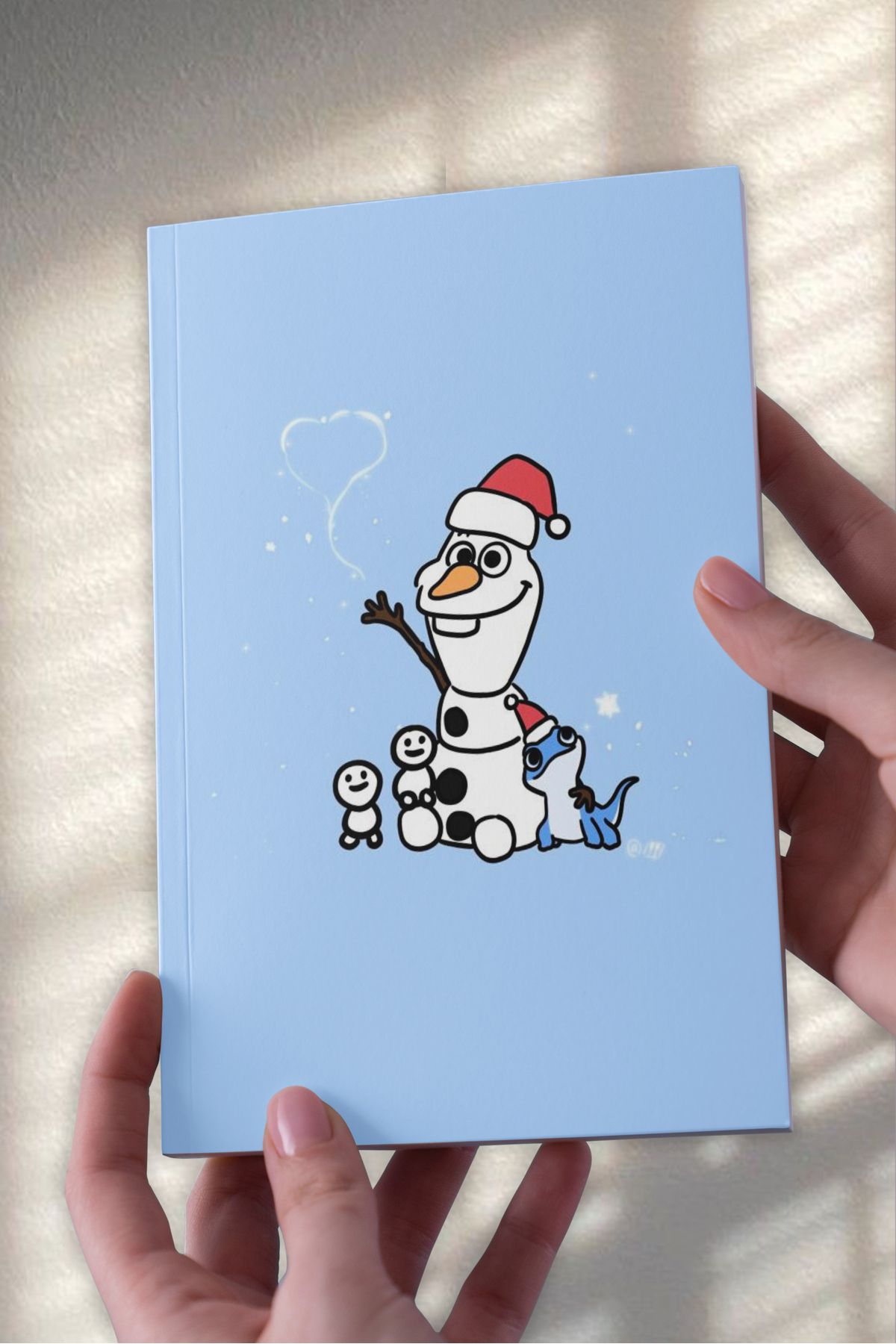 Ludios Yılbaşı Özel Olaf A5 Çizgisiz Günlük Hediyelik Günlük Defter (50 Sayfa)