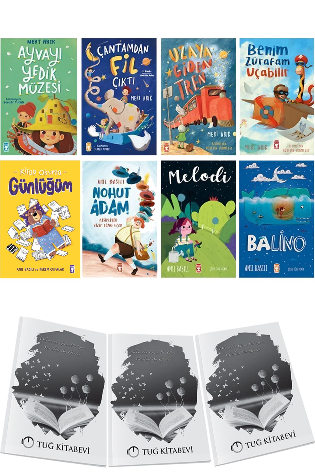 Timaş Çocuk 2. 3. 4. Sınıf Okuma Kitapları 8 Kitap Set - Mert Arık & Anıl Basılı + Hediyeli