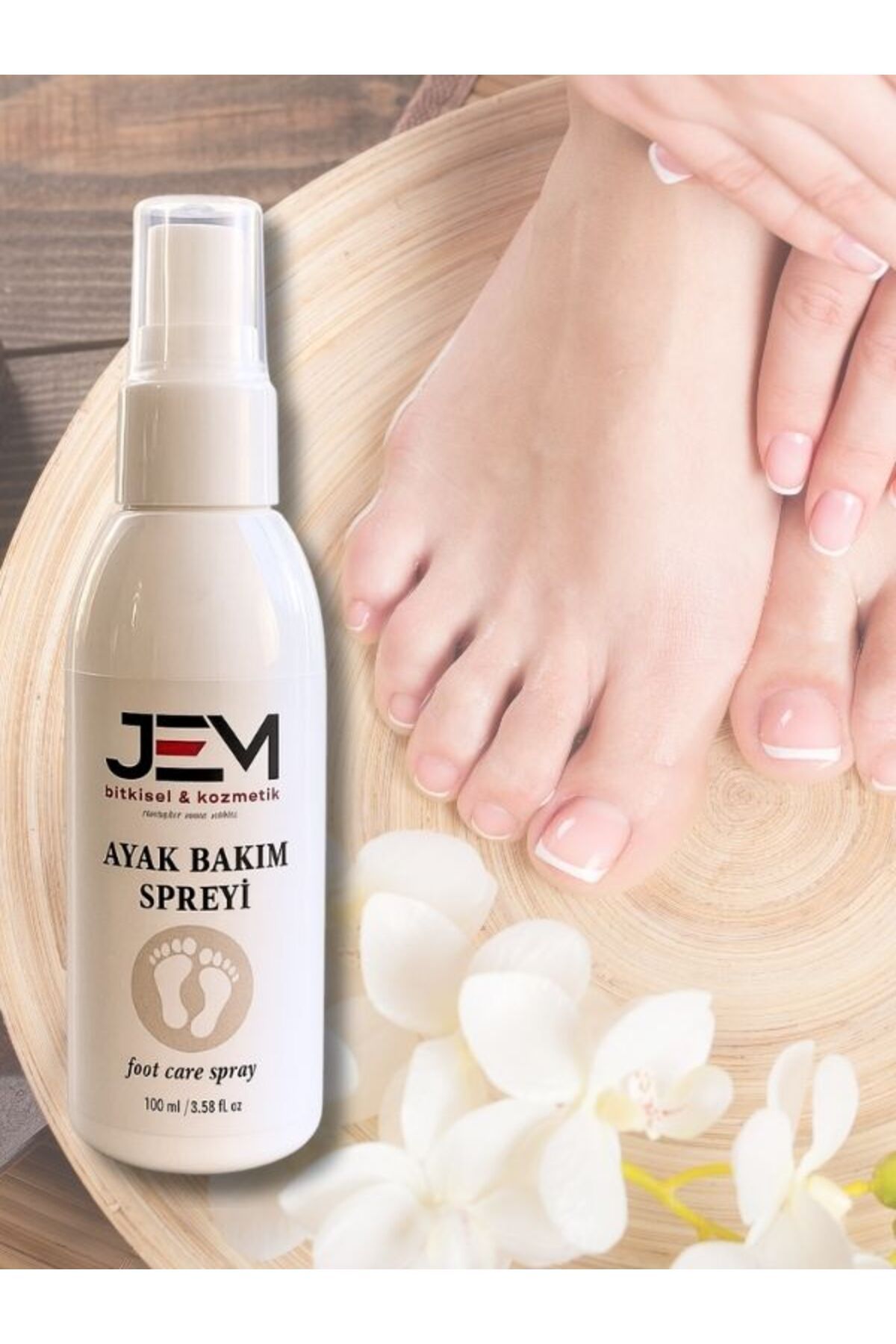 Jem Kozmetik Bitkisel Ayak Bakım Spreyi Foot Care Spray 100 ML