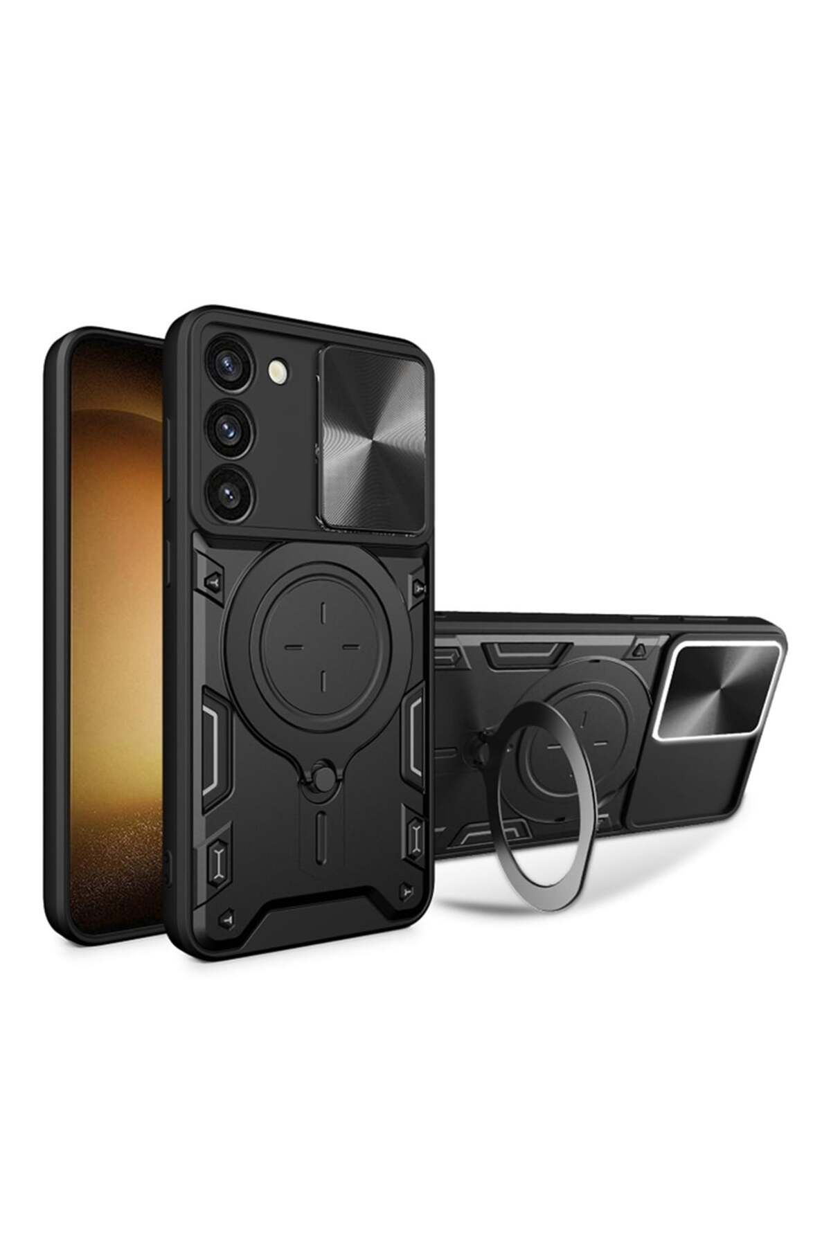 Techsuit Husă Pentru Samsung Galaxy S23 Plus - Techsuit Camguard Pro - Neagră - One Size