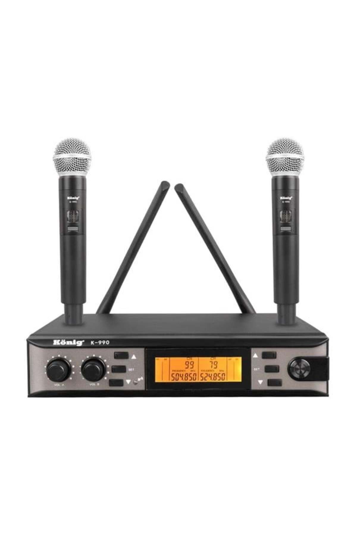 Karachil König K-990 Uhf 2X100 Kanal 2 El Mikrofon Telsiz Mikrofon