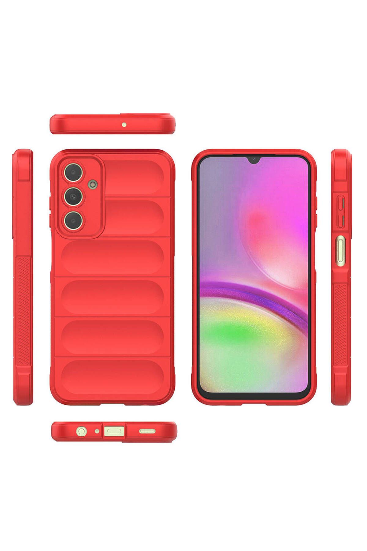 SKYARC Samsung Galaxy A25 Kılıf Esnek TPU Oyuklu Arka Yüzey Tasarımlı Etnik Silikon Kapak