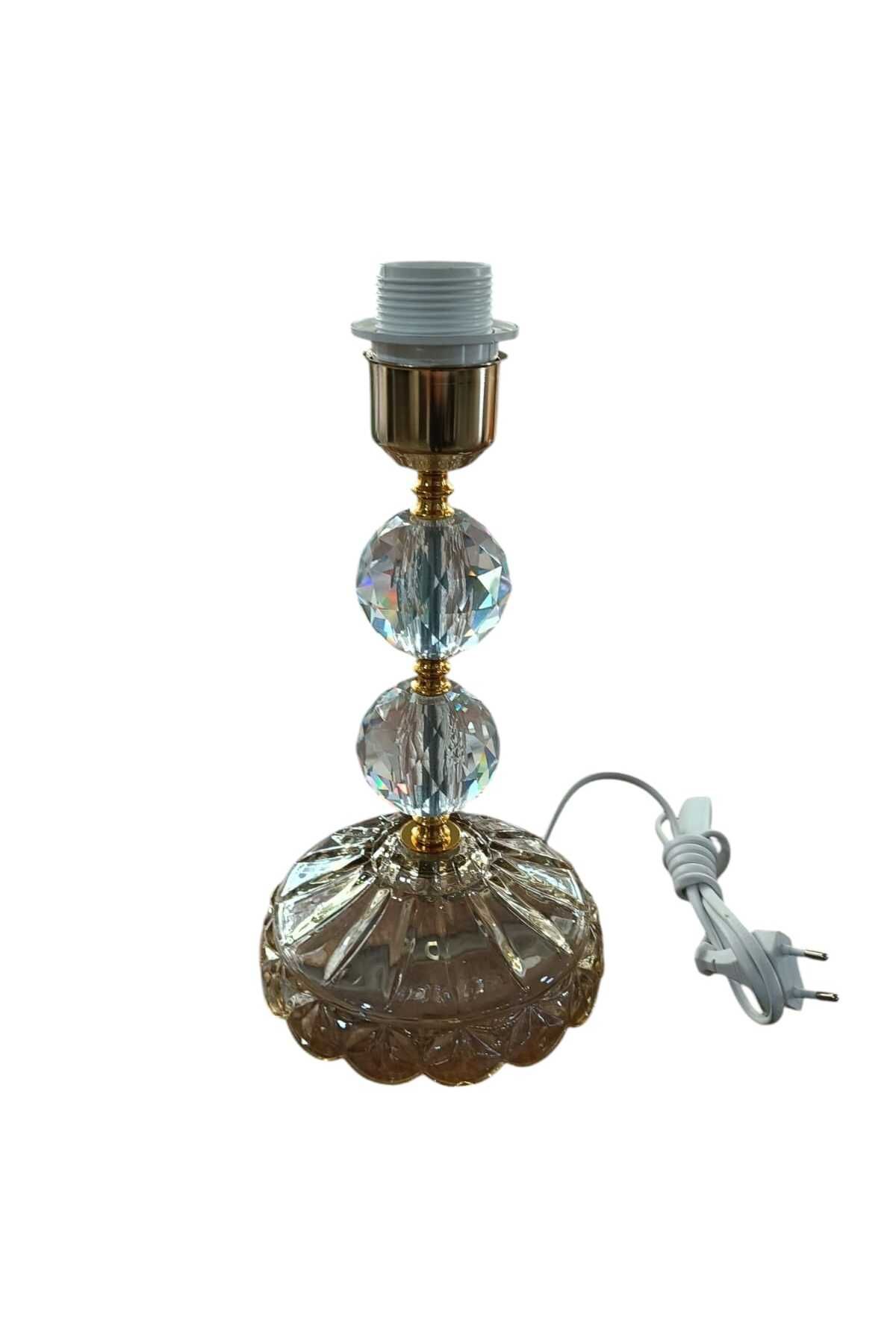 AHCETECH NEHİR KRİSTAL TOP ABAJUR ALTLIK GOLD