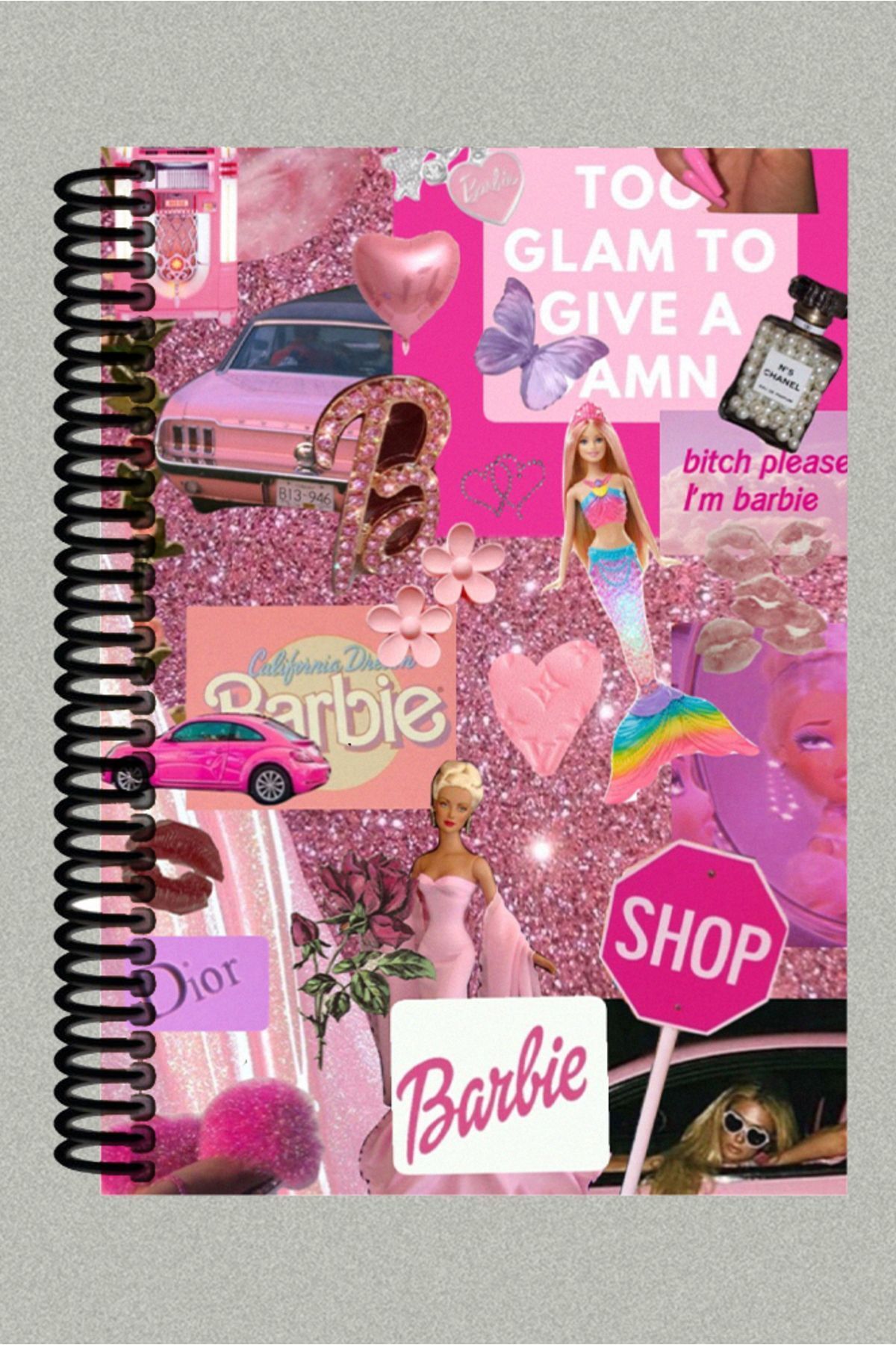 Ludios "A5 Spiralli Defter Kolaj Barbi- Çizgisiz, 200 Sayfa | Sketch, Günlük, Notlar"