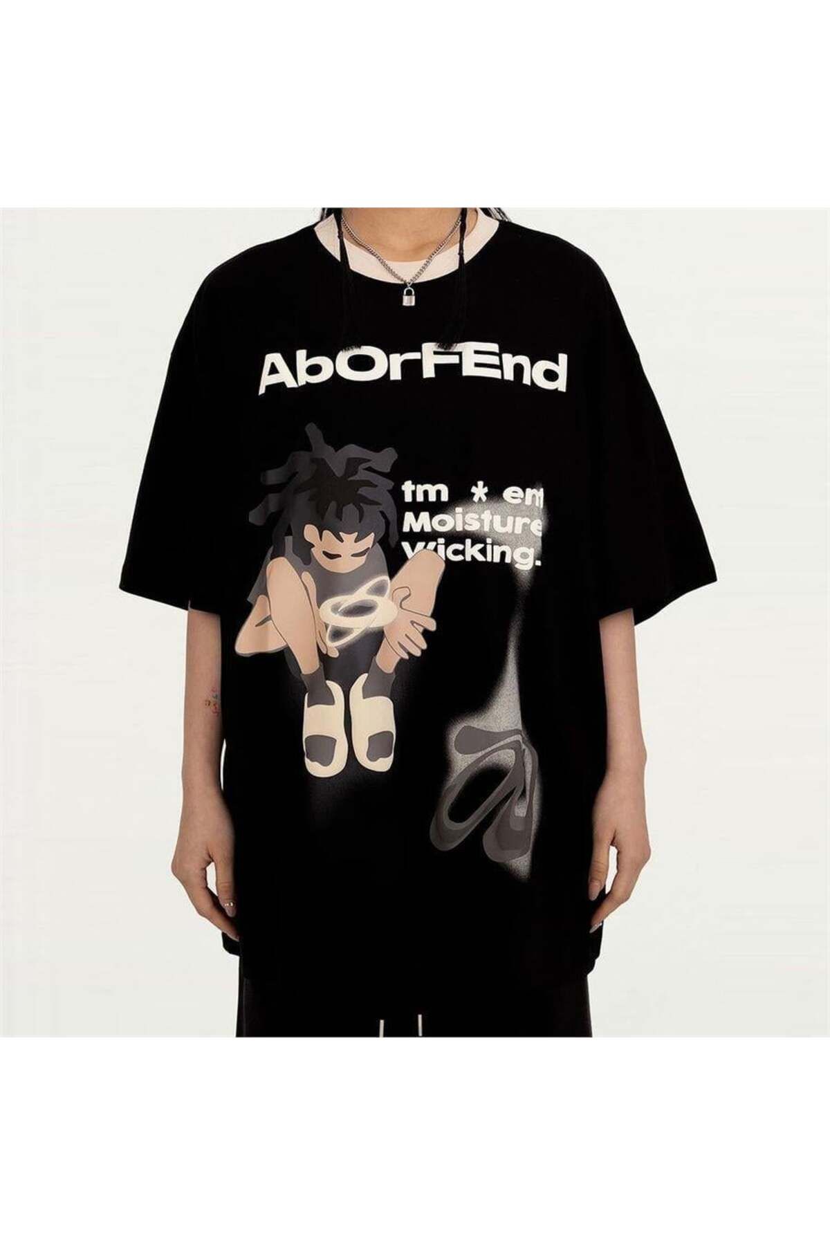 BALİNA Siyah Aborfend Moisture Wicking Unisex T-Shirt THE SOLO