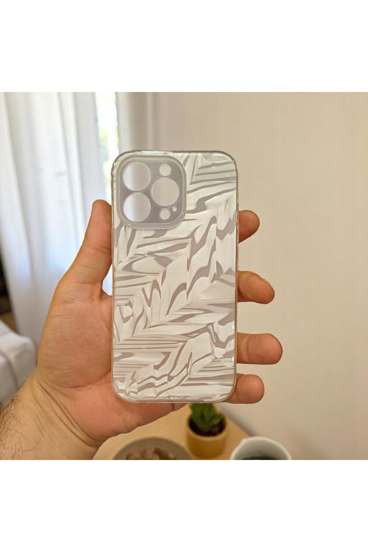 RONA STORE iPhone 13 Pro Uyumlu Kamera Korumalı Desenli Silikon Kılıf(çıkarılabilir desen katmanı)