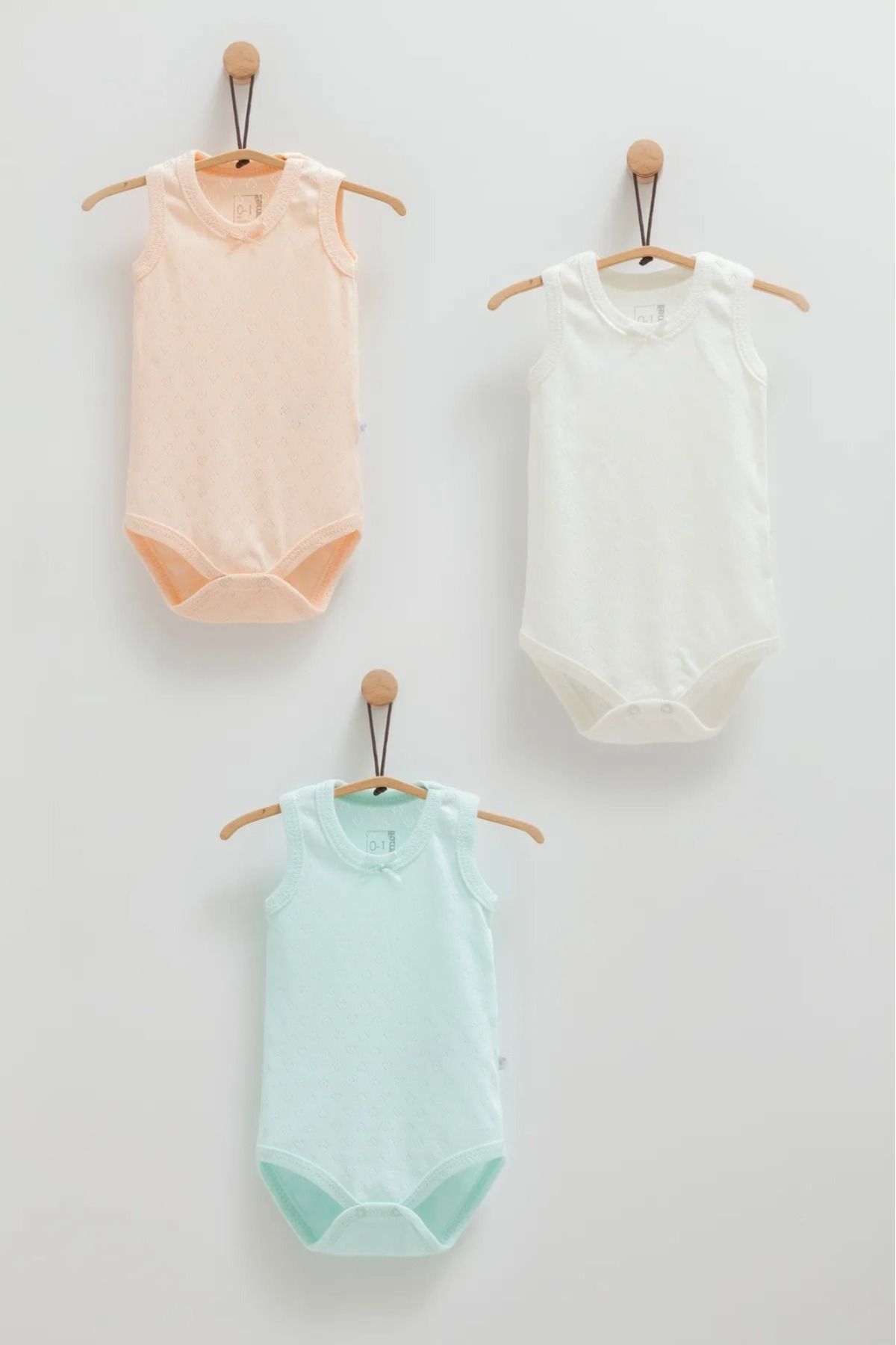 ALTINTAŞ BABY Yumuşak ve Nefes Alabilen %100 Pamuk 3'lü Body Set Kız Bebek