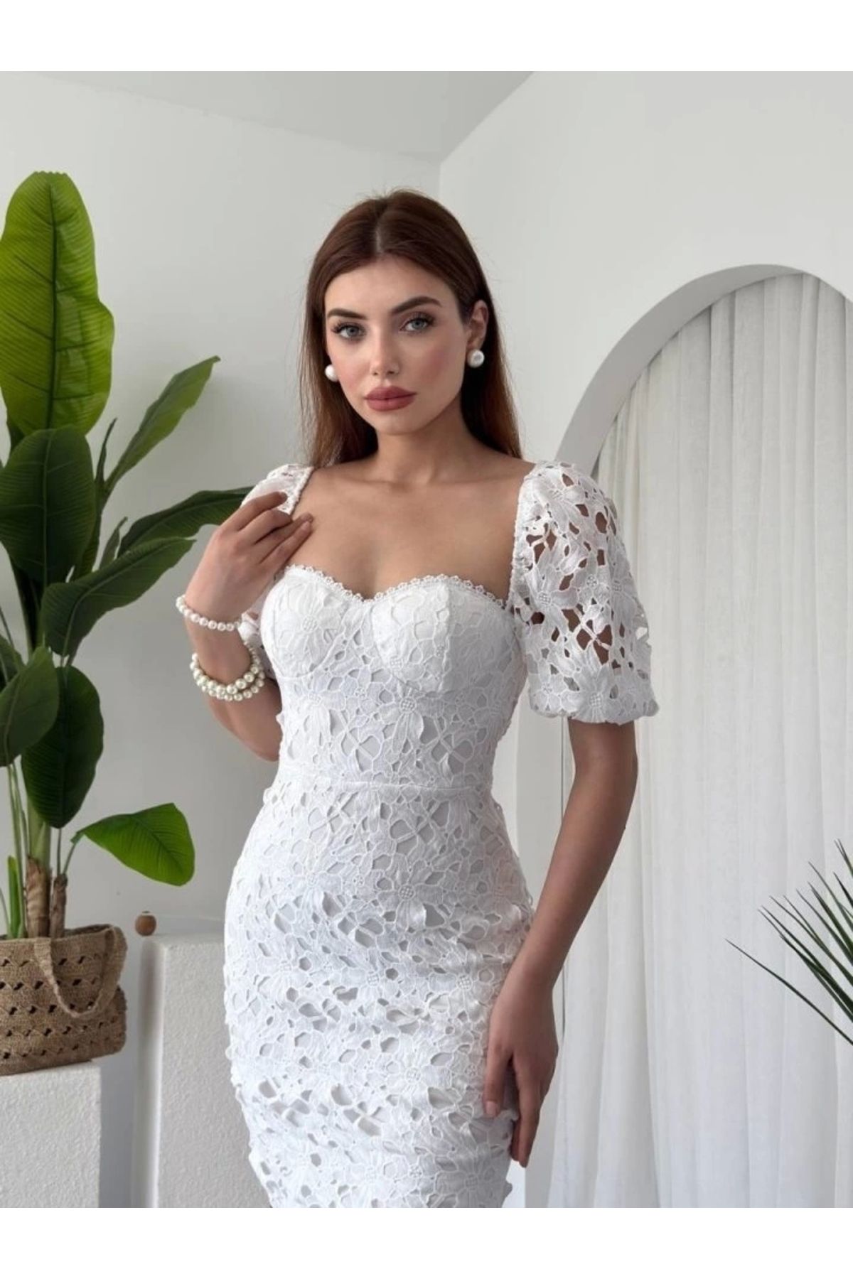 Butik Zarina Dantel Elbise